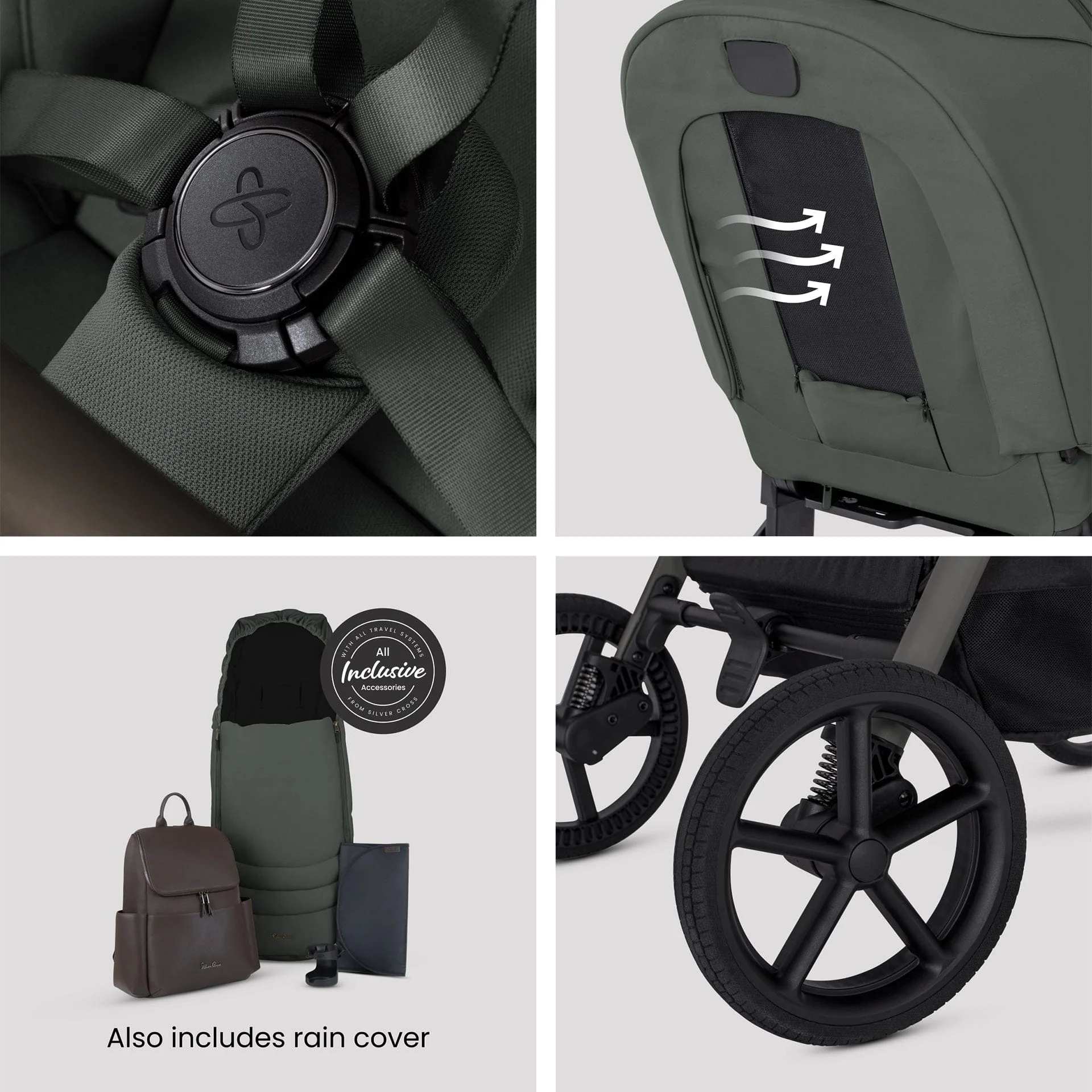 Silver Cross Breez Ultimate 360 Bundle - Pewter - Image 7