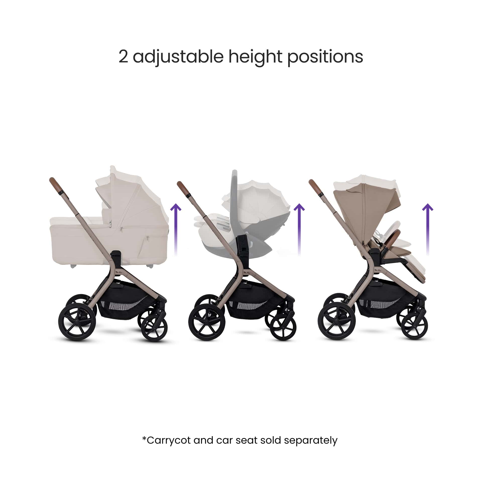 Silver Cross Breez Stroller - Champagne - Image 3
