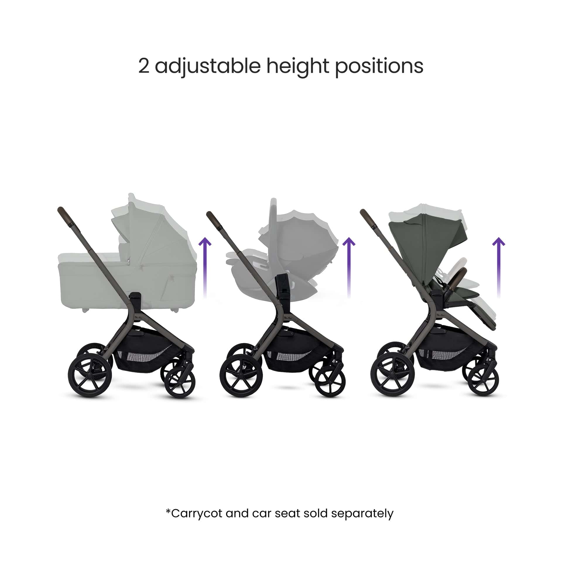 Silver Cross Breez Stroller - Pewter - Image 3