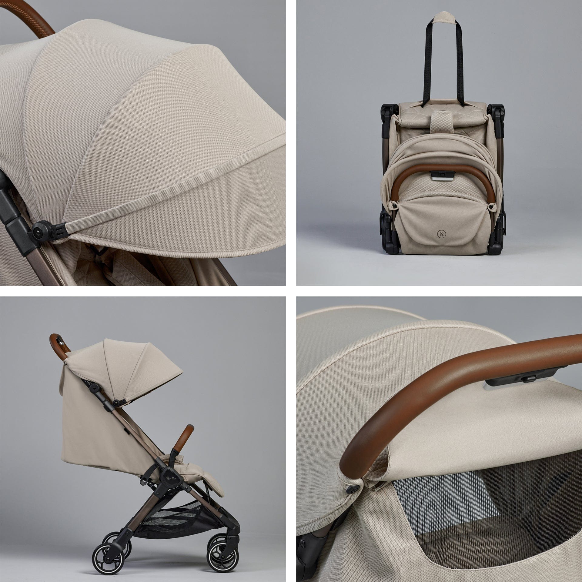 Silver Cross Clic 2 Stroller & Accessory Bundle - Latte - Image 5