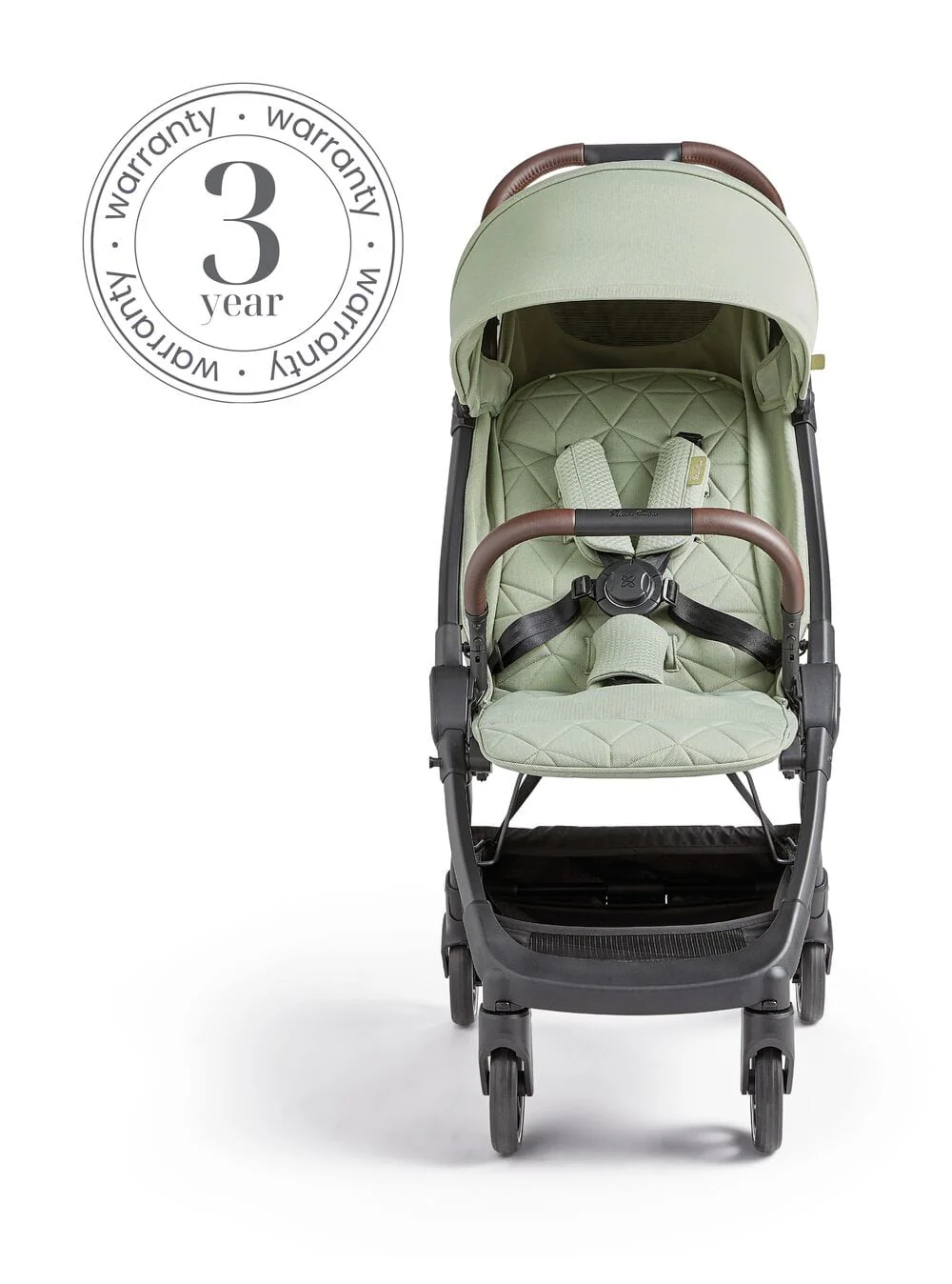 Silver Cross Clic Stroller with Snack Tray and Travel Bag - Sage - Image 4