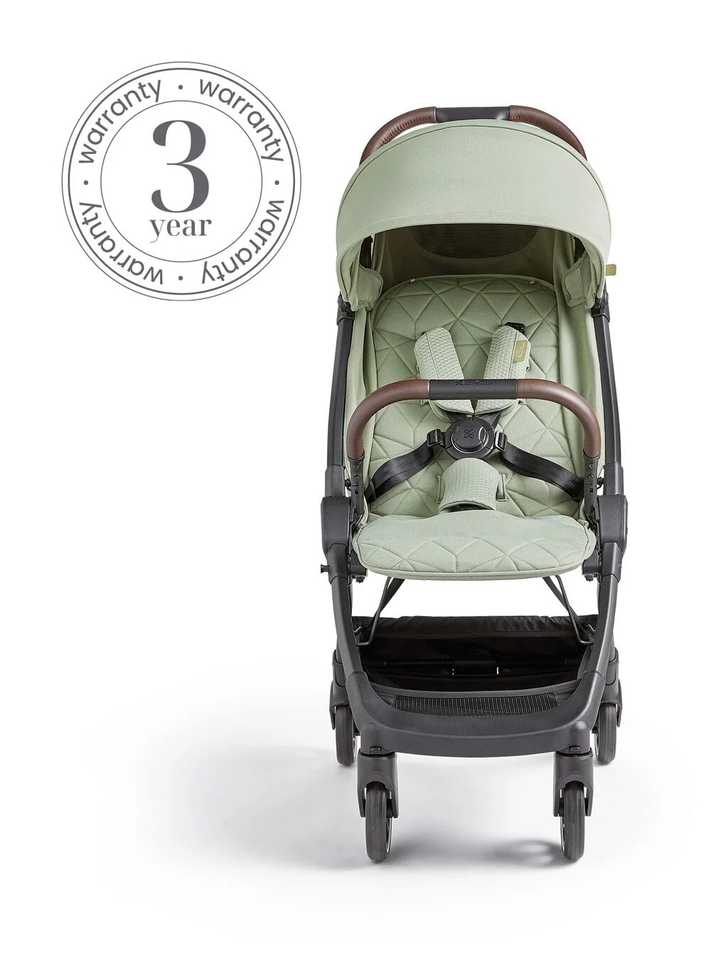 Silver Cross Clic Stroller with Snack Tray and Travel Bag - Sage - Image 9