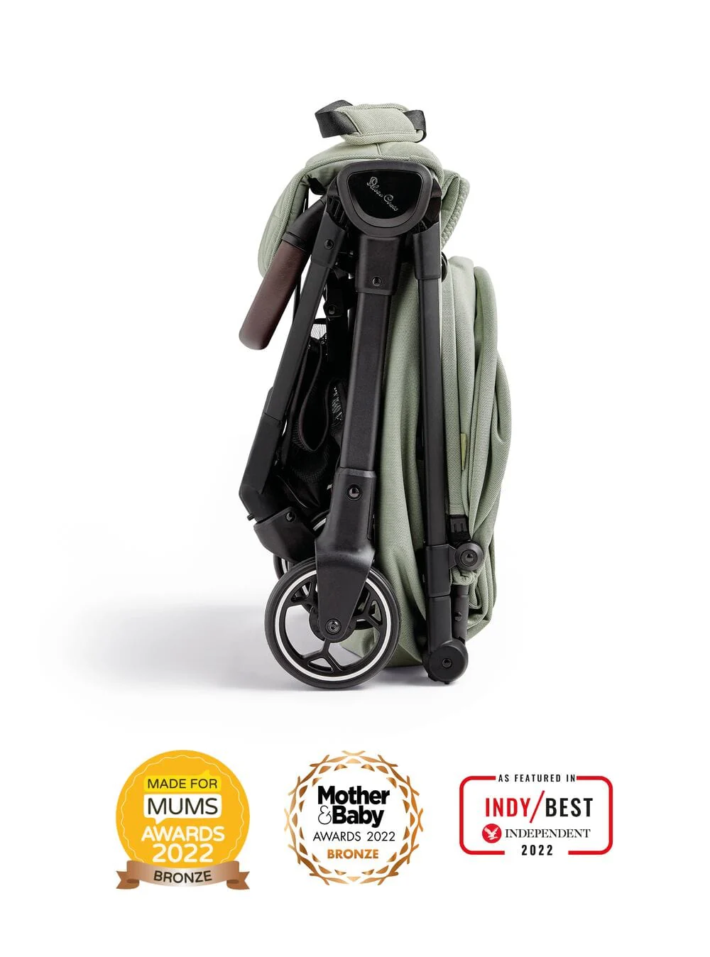 Silver Cross Clic Stroller with Travel Bag - Sage - Image 5