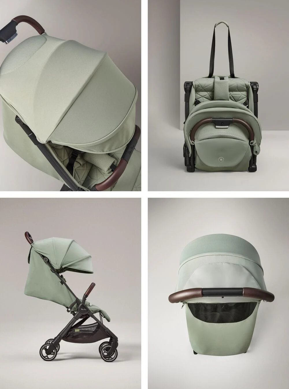Silver Cross Clic Stroller with Travel Bag - Sage - Image 6