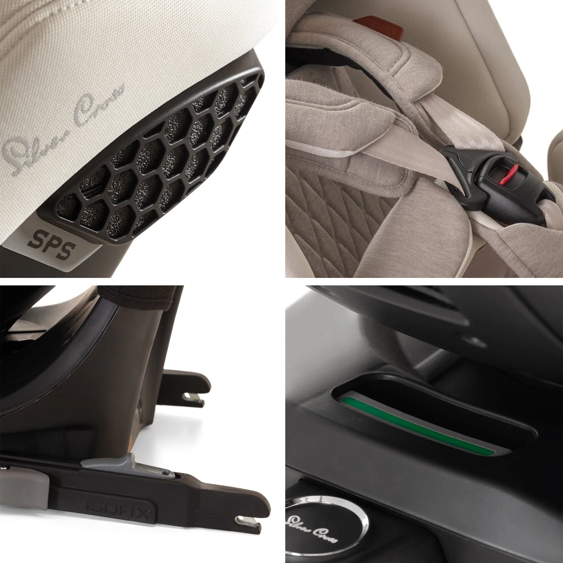 Silver Cross Motion 2 All-Size 360 Car Seat - Almond - Image 5