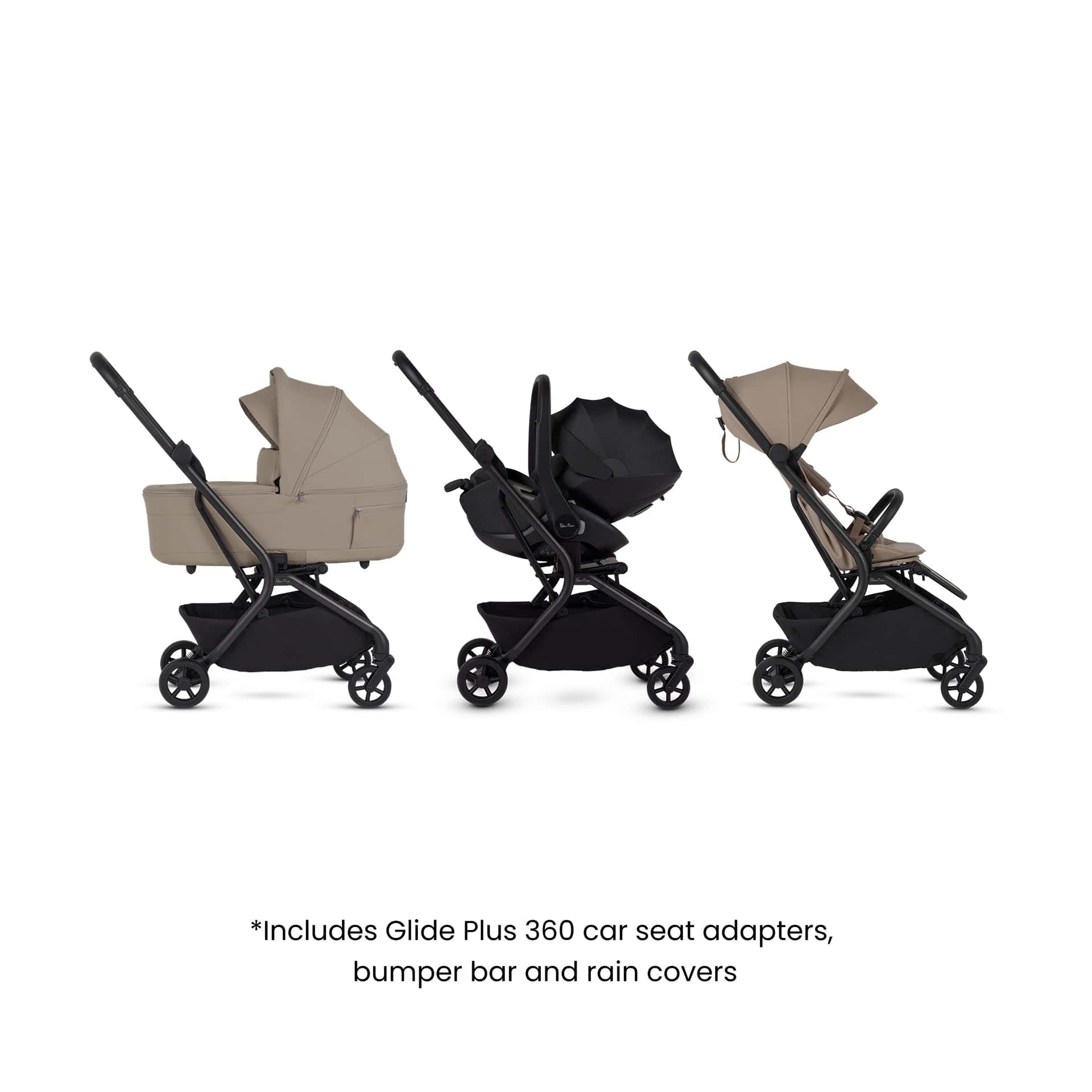 Silver Cross Nia (Glide Plus 360) Travel System - Champagne - Image 7