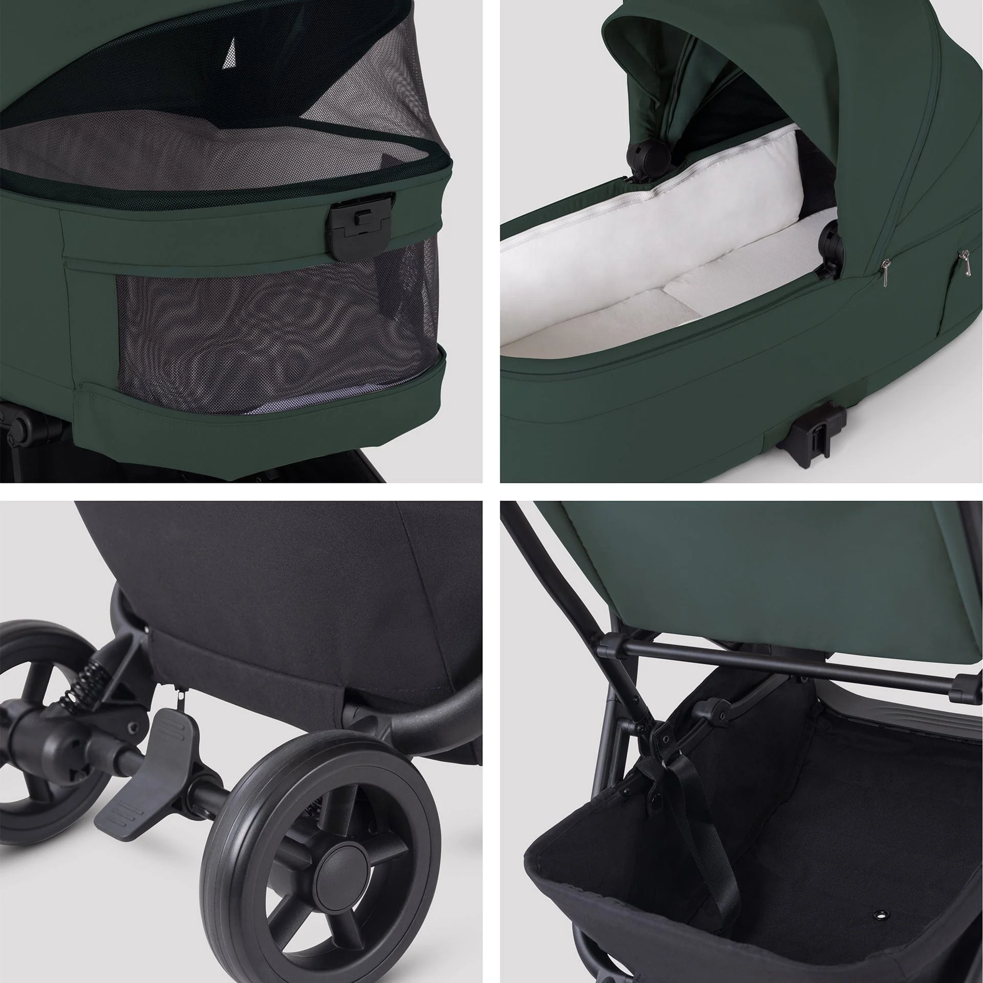 Silver Cross Nia (Glide Plus 360) Travel System - Conifer - Image 4