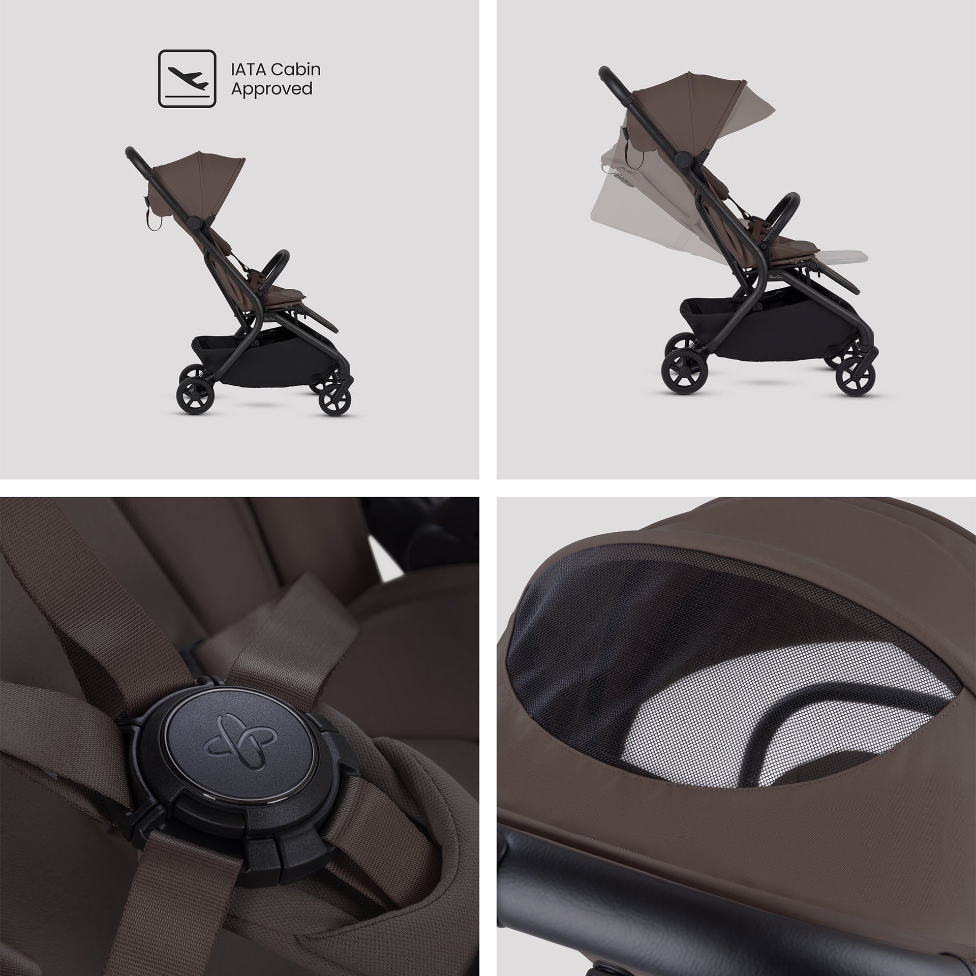Silver Cross Nia (Glide Plus 360) Travel System with Accessories - Chocolate - Image 6