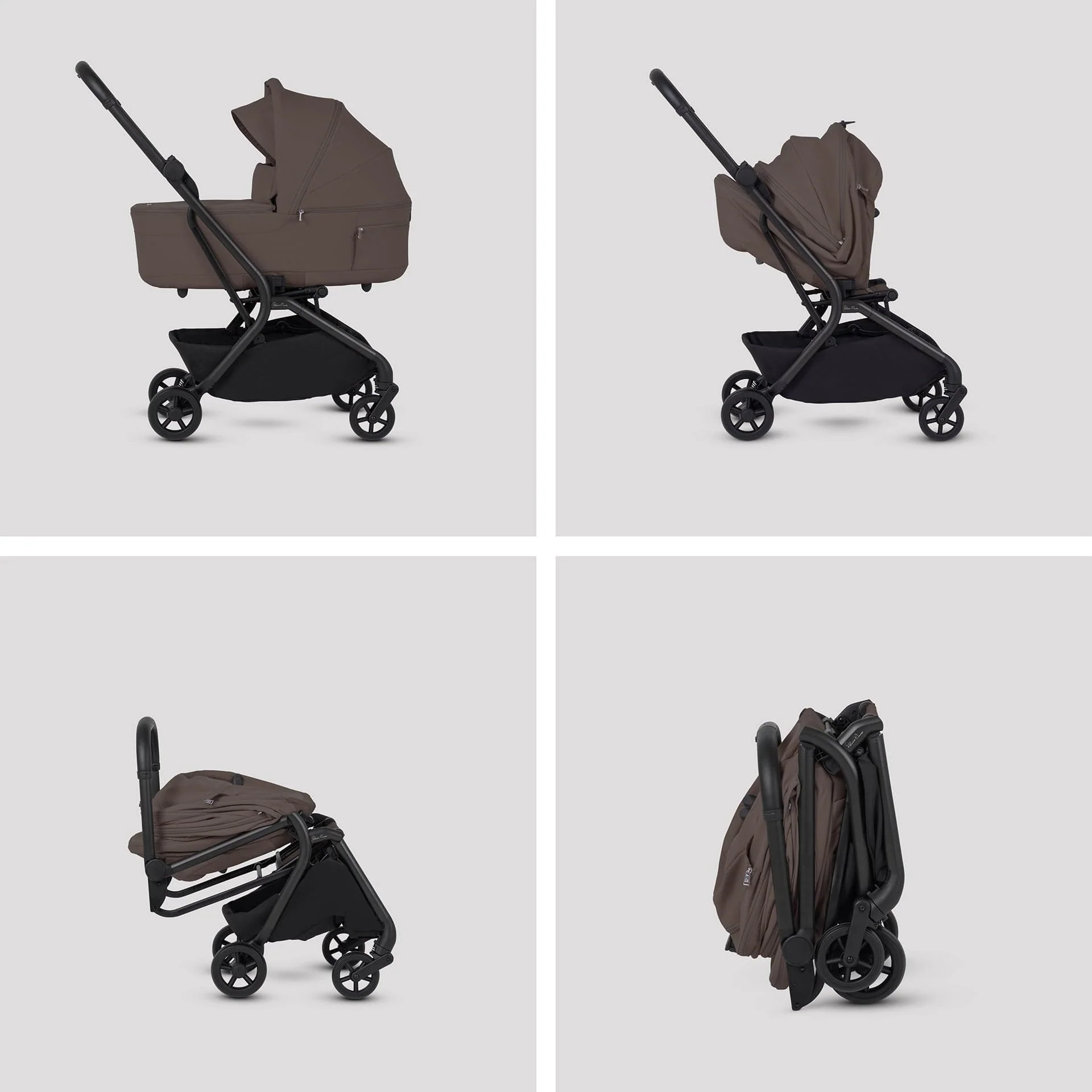 Silver Cross Nia Stroller & Carrycot - Chocolate - Image 3