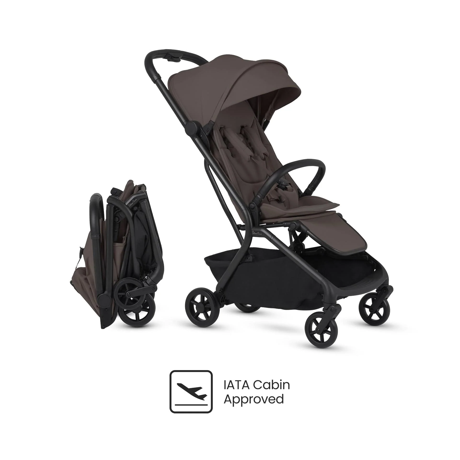 Silver Cross Nia Stroller & Carrycot - Chocolate - Image 4