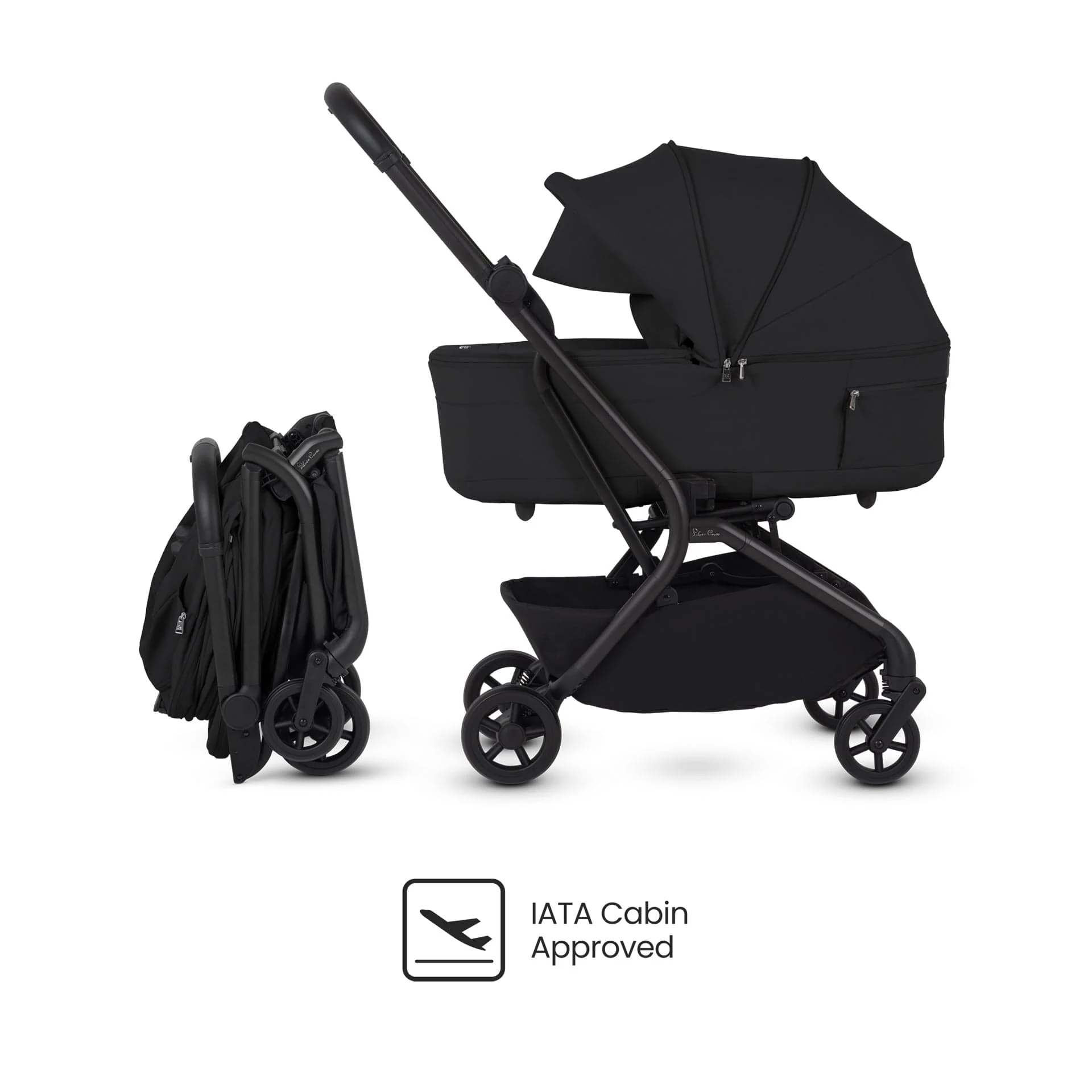 Silver Cross Nia Stroller & Carrycot - Onyx - Image 2