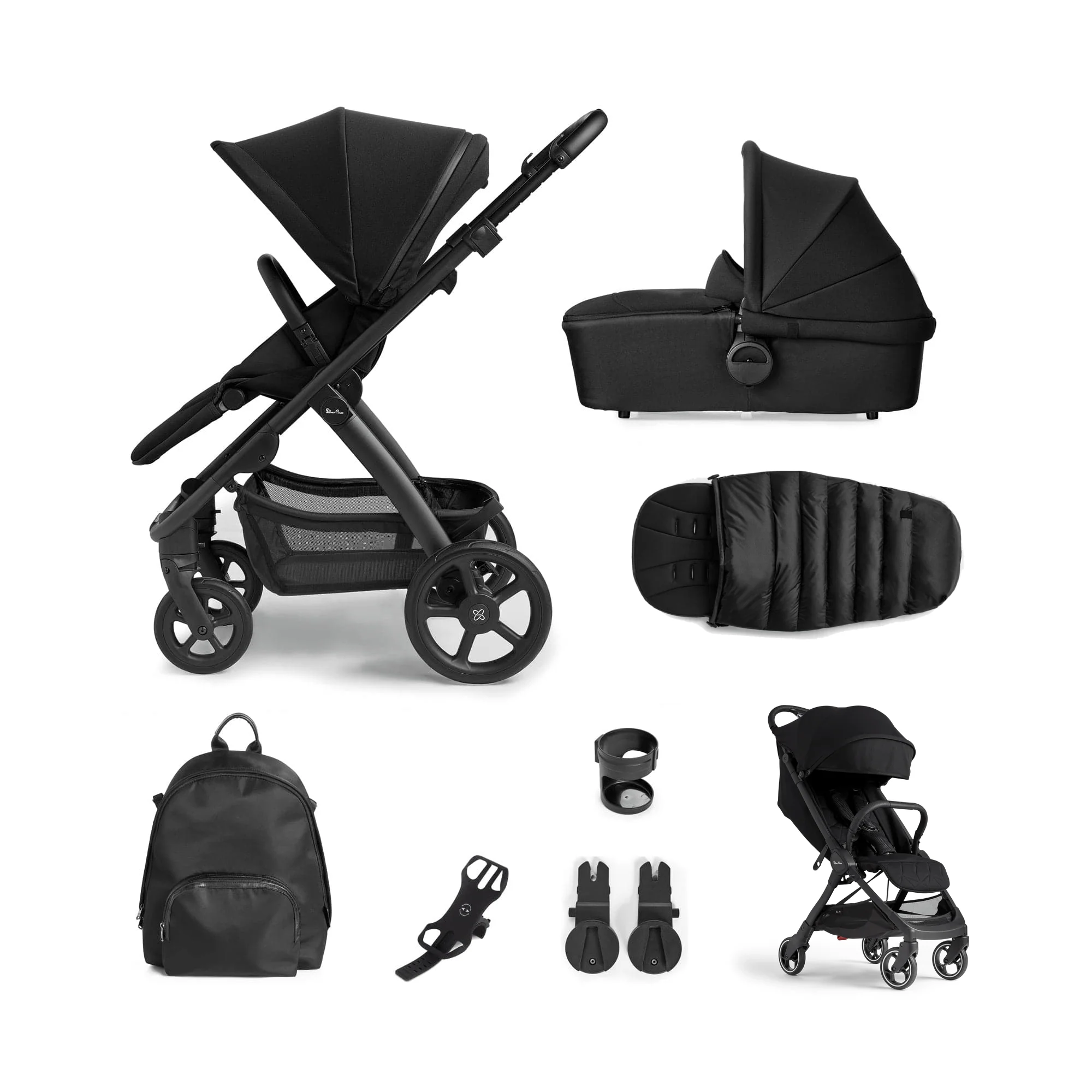 Silver Cross Tide Complete Bundle with Clic Stroller - Space