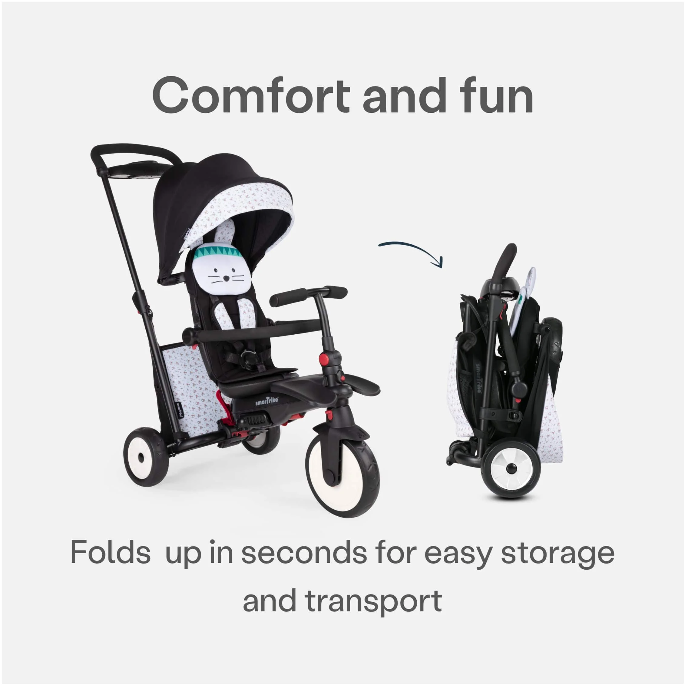 SmarTrike Trike / Stroller STR5 - Animals Bunny - Image 3
