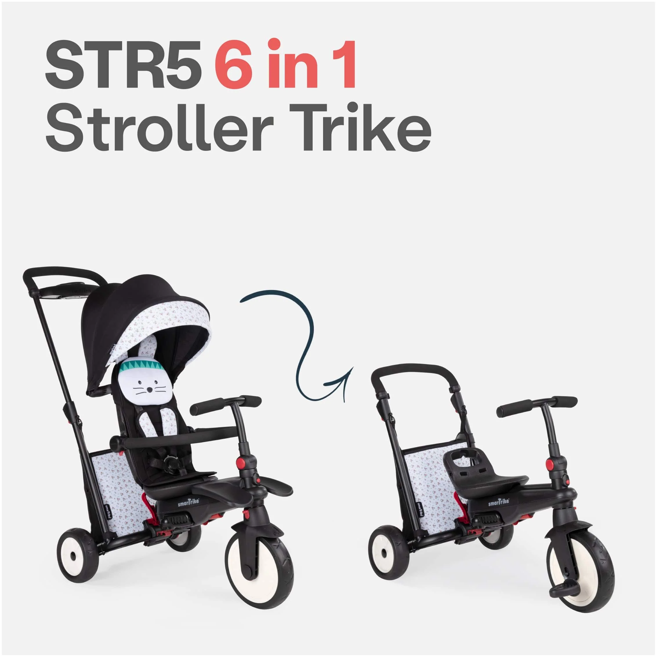 SmarTrike Trike / Stroller STR5 - Animals Bunny - Image 5