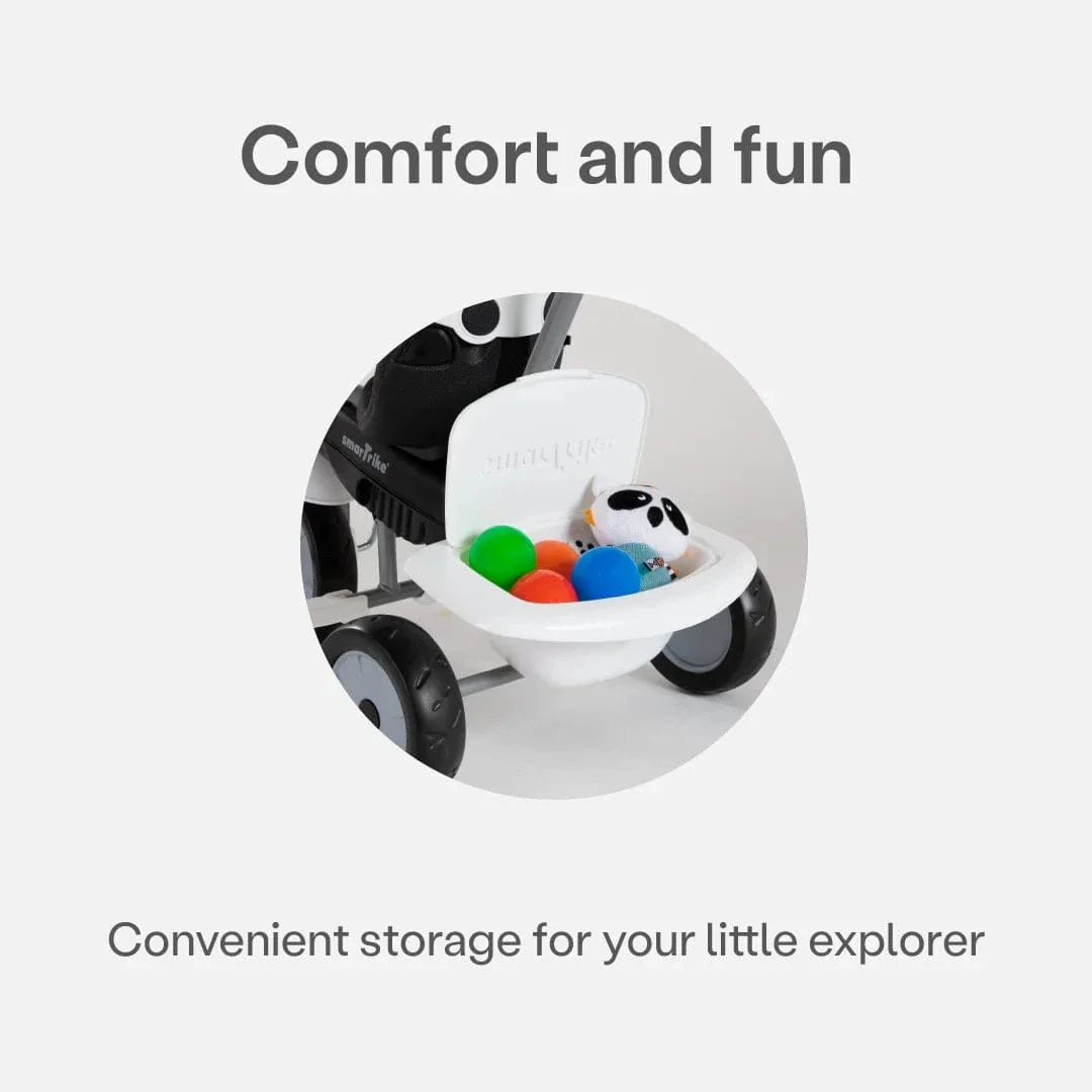 SmarTrike Vanilla+ Toddler Trike - Black & White - Image 6