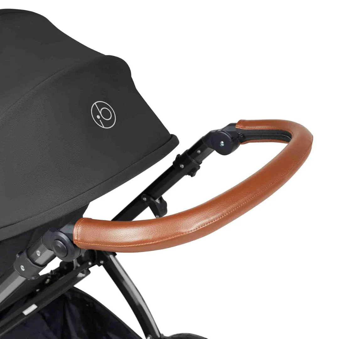 Ickle Bubba Stomp Luxe (Cirrus) Travel System with Bubba & Me - Black / Charcoal Grey / Tan - Image 17