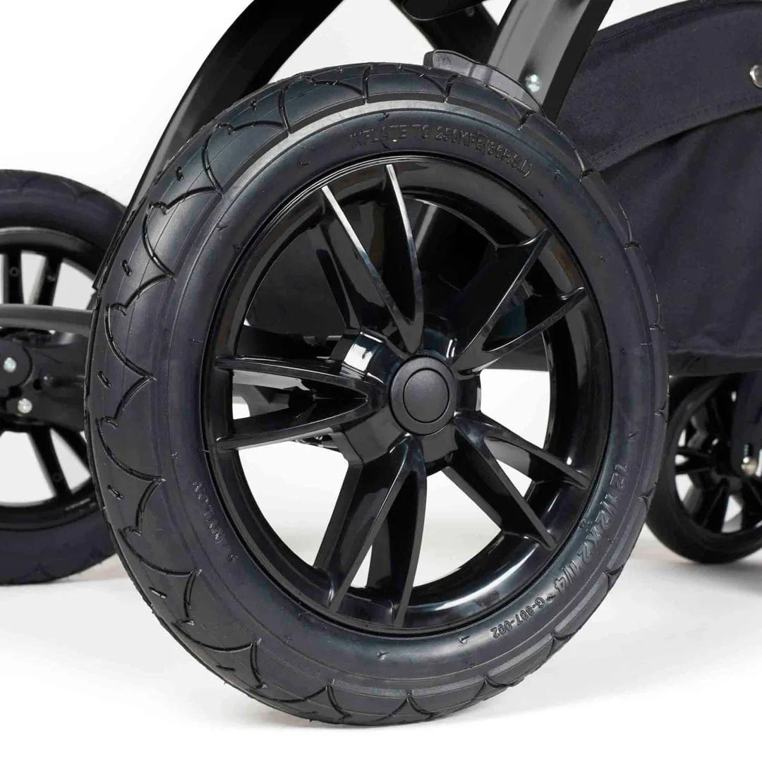 Ickle Bubba Stomp Luxe (Cirrus) Travel System with Bubba & Me - Black / Charcoal Grey / Tan - Image 18