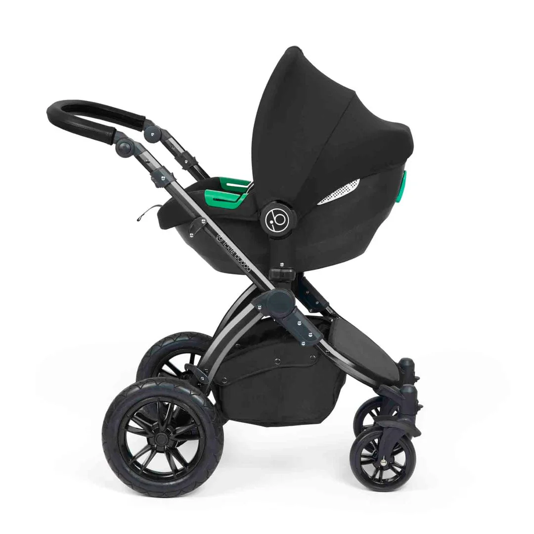 Ickle Bubba Stomp Luxe (Cirrus) Travel System with Bubba & Me - Black / Desert / Black - Image 9