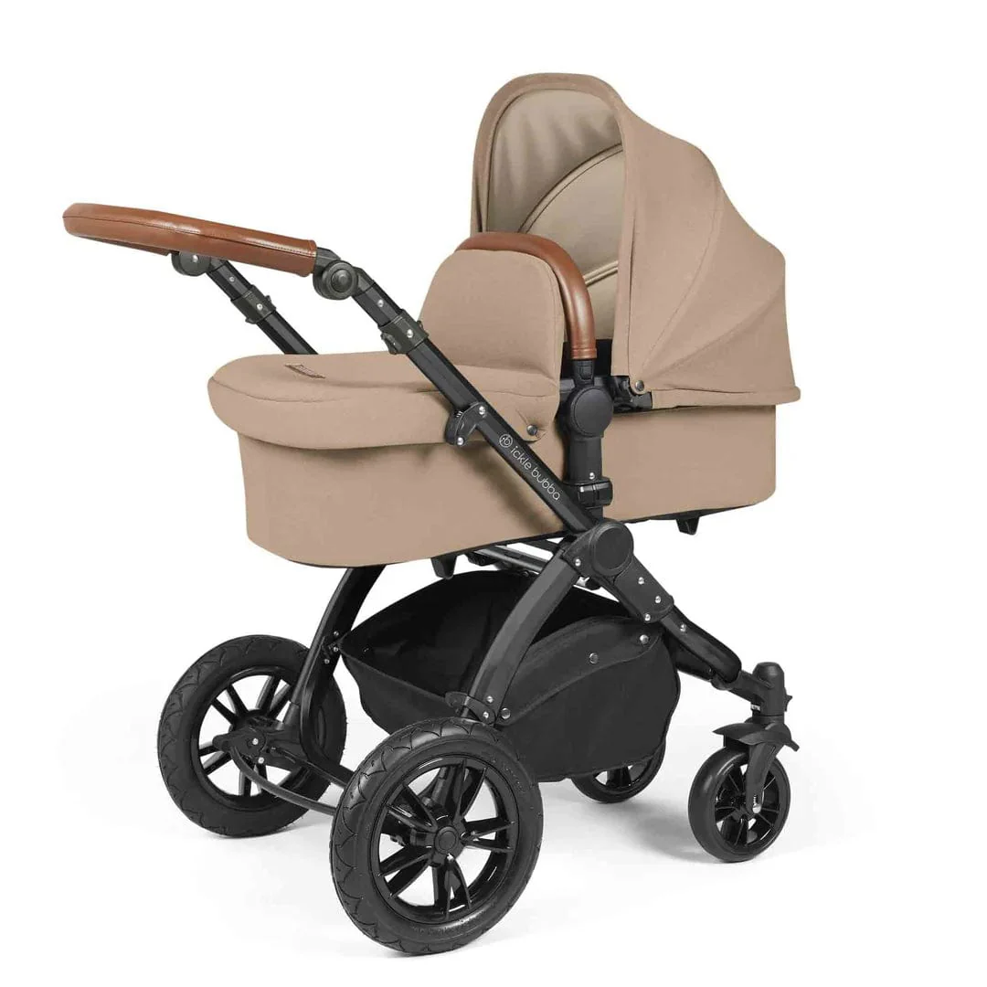 Ickle Bubba Stomp Luxe (Cirrus) Travel System with Bubba & Me - Black / Desert / Tan - Image 2