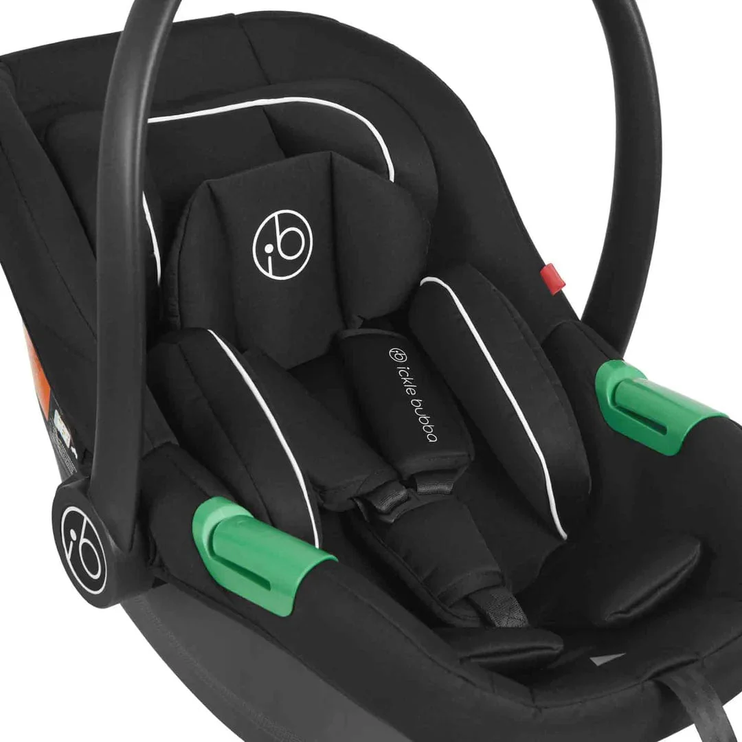 Ickle Bubba Stomp Luxe (Cirrus) Travel System with Bubba & Me - Black / Midnight / Black - Image 13