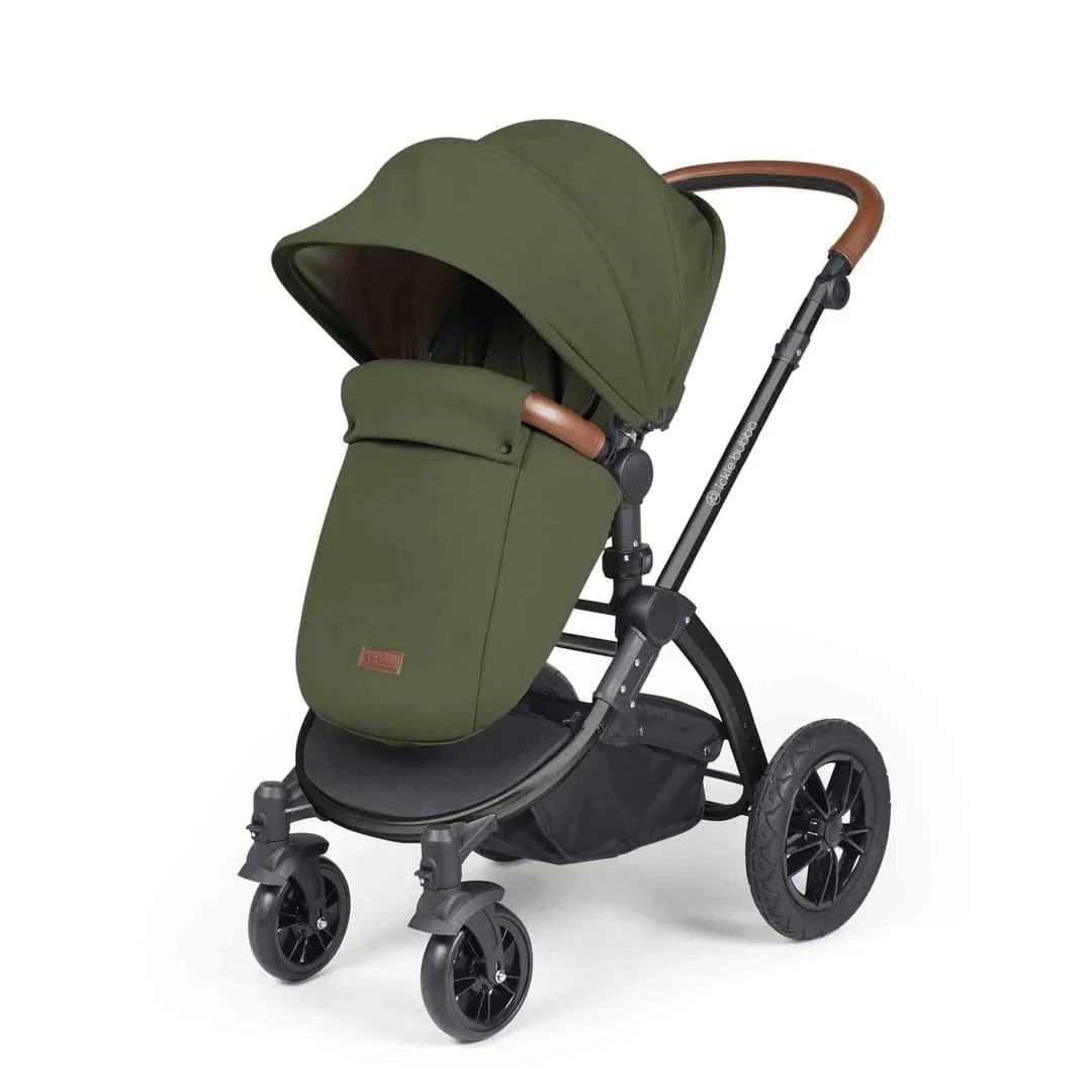 Ickle Bubba Stomp Luxe (Cirrus) Travel System with Bubba & Me - Black / Woodland / Tan - Image 6