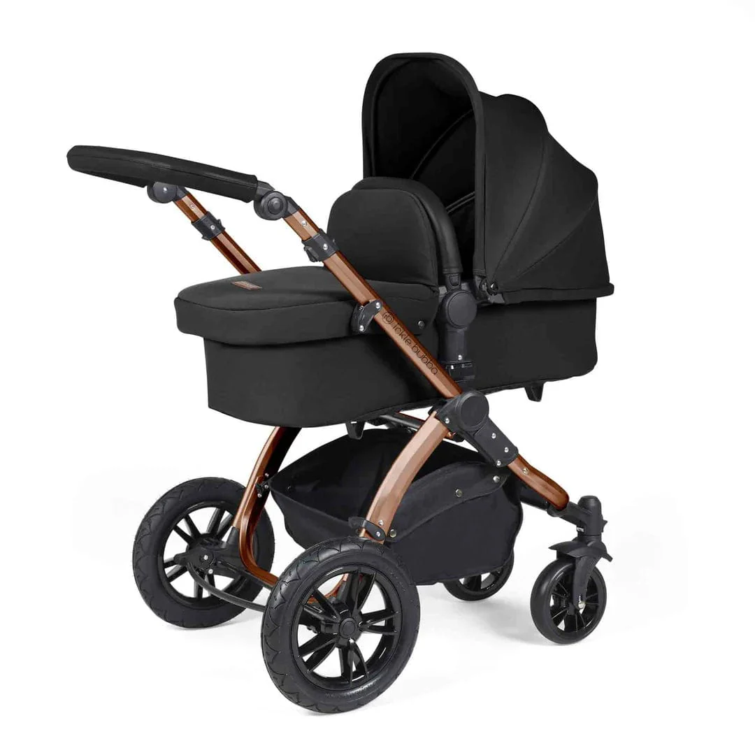 Ickle Bubba Stomp Luxe (Cirrus) Travel System with Bubba & Me - Bronze / Midnight / Black - Image 2