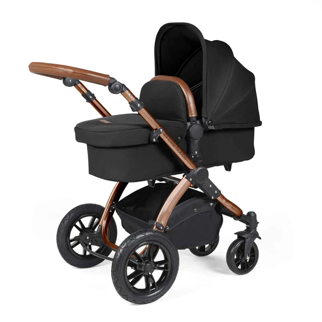 Ickle Bubba Stomp Luxe (Cirrus) Travel System with Bubba & Me - Bronze / Midnight / Tan - Image 2