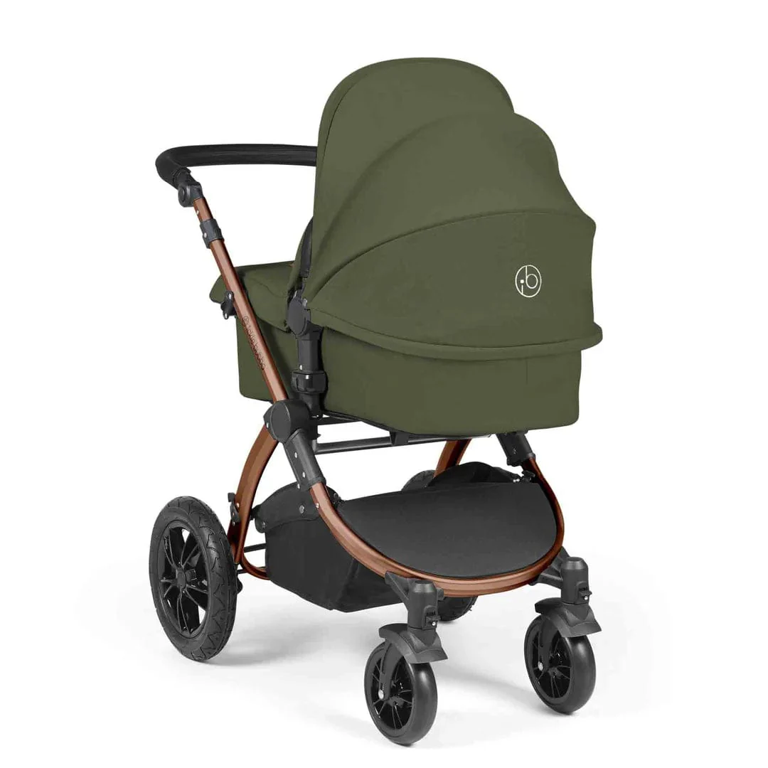 Ickle Bubba Stomp Luxe (Cirrus) Travel System with Bubba & Me - Bronze / Woodland / Black - Image 4