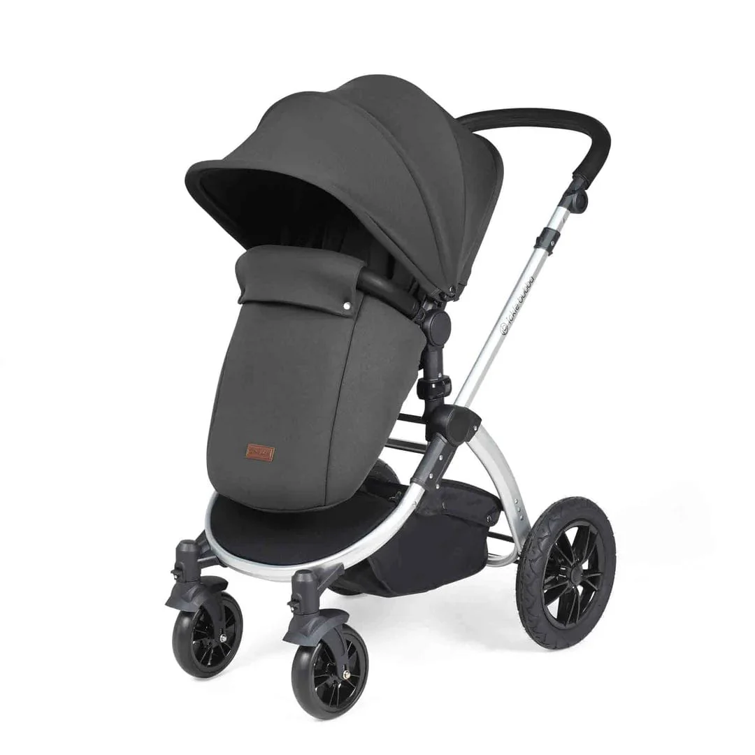 Ickle Bubba Stomp Luxe (Cirrus) Travel System with Bubba & Me - Silver / Charcoal Grey / Black - Image 8