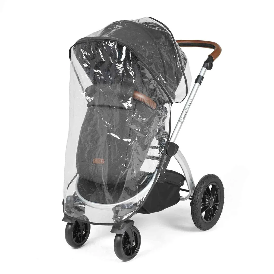 Ickle Bubba Stomp Luxe (Cirrus) Travel System with Bubba & Me - Silver / Charcoal Grey / Tan - Image 15