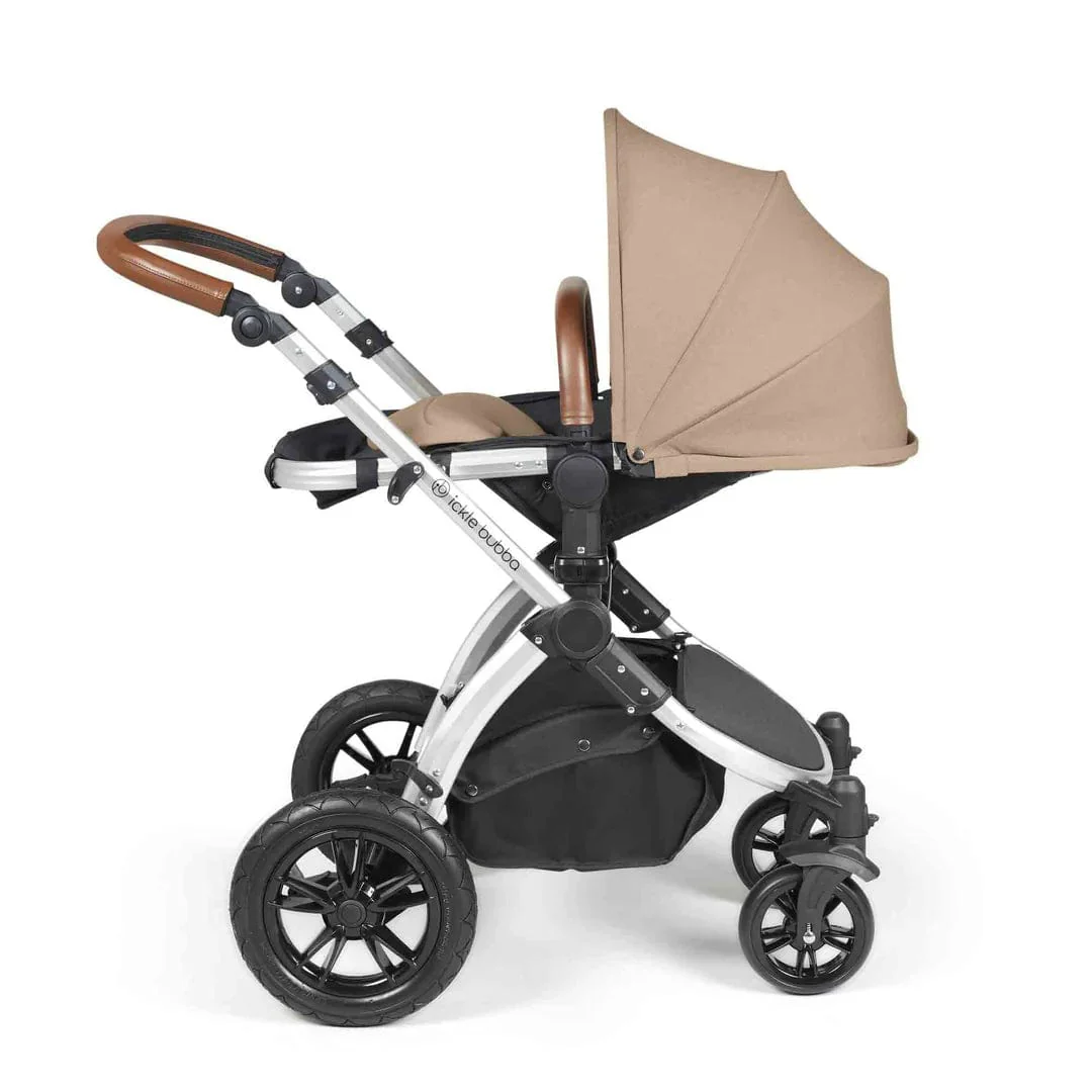 Ickle Bubba Stomp Luxe (Cirrus) Travel System with Bubba & Me - Silver / Desert / Tan - Image 8