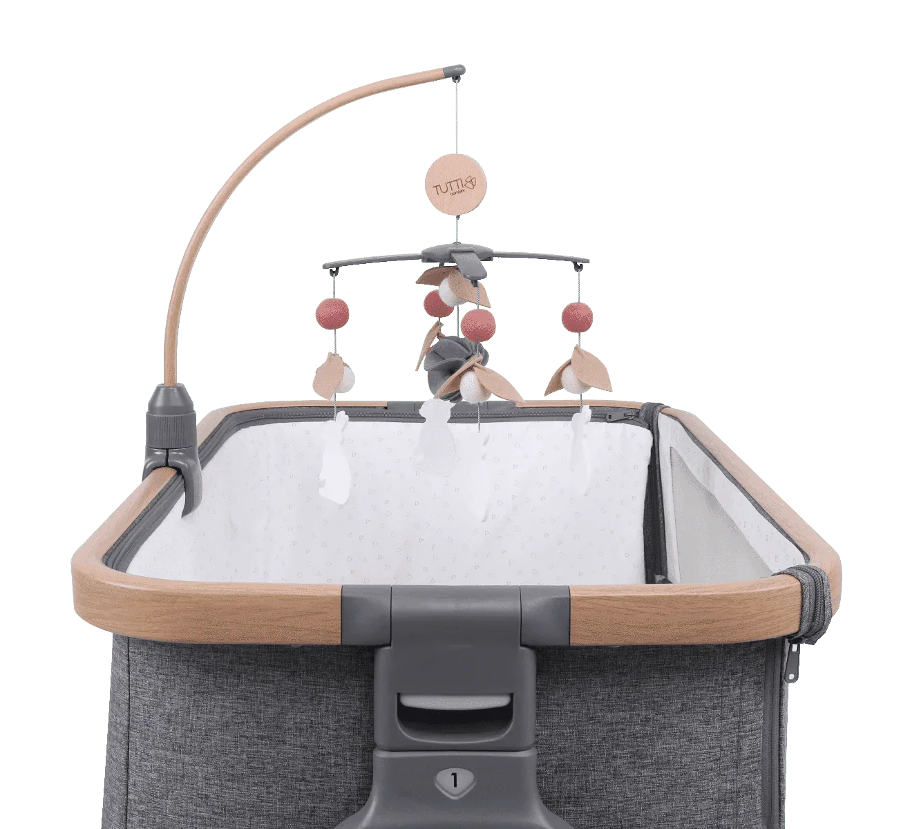 Tutti Bambini CoZee 2 in 1 Crib/Cot Mobile - Oak/Cocoon - Image 4