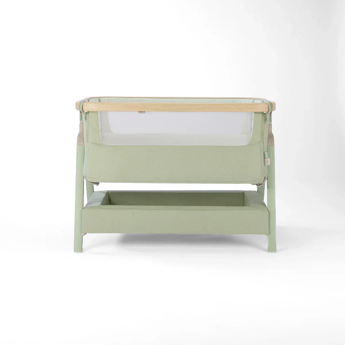 Tutti Bambini CoZee Air 2 Bedside Crib - Drifted Oak / Eucalyptus - Image 2
