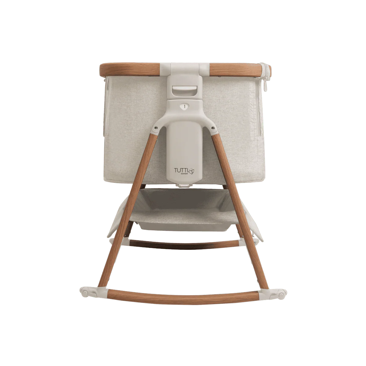 Tutti Bambini CoZee Air Bedside Crib - Scandinavian Walnut/Ecru - Image 4
