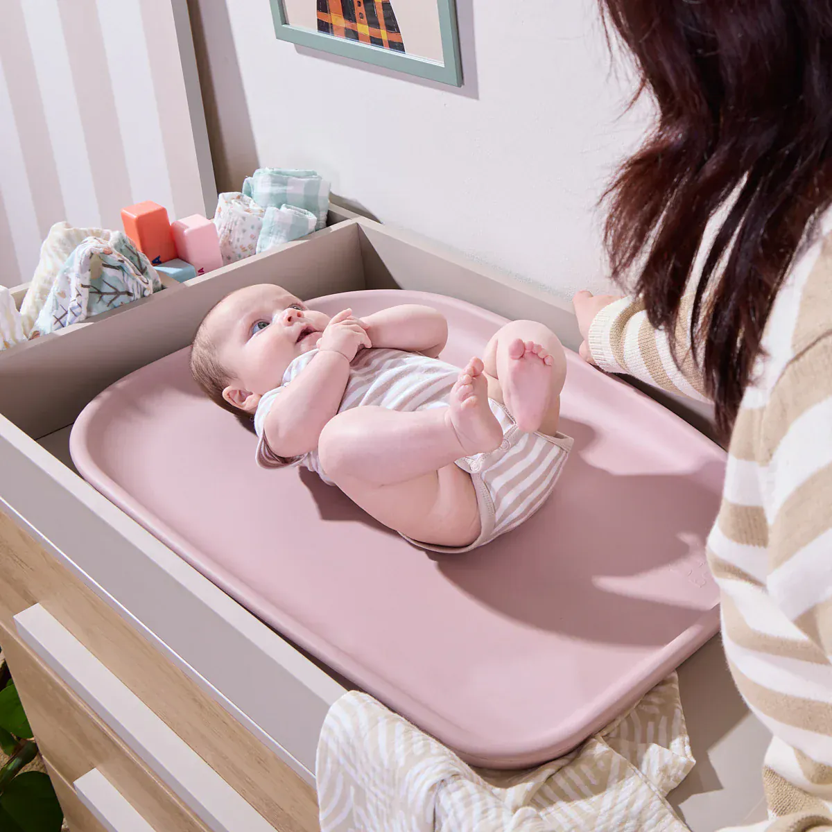 Tutti Bambini Cushi Mini Changing Mat - Petal - Image 2