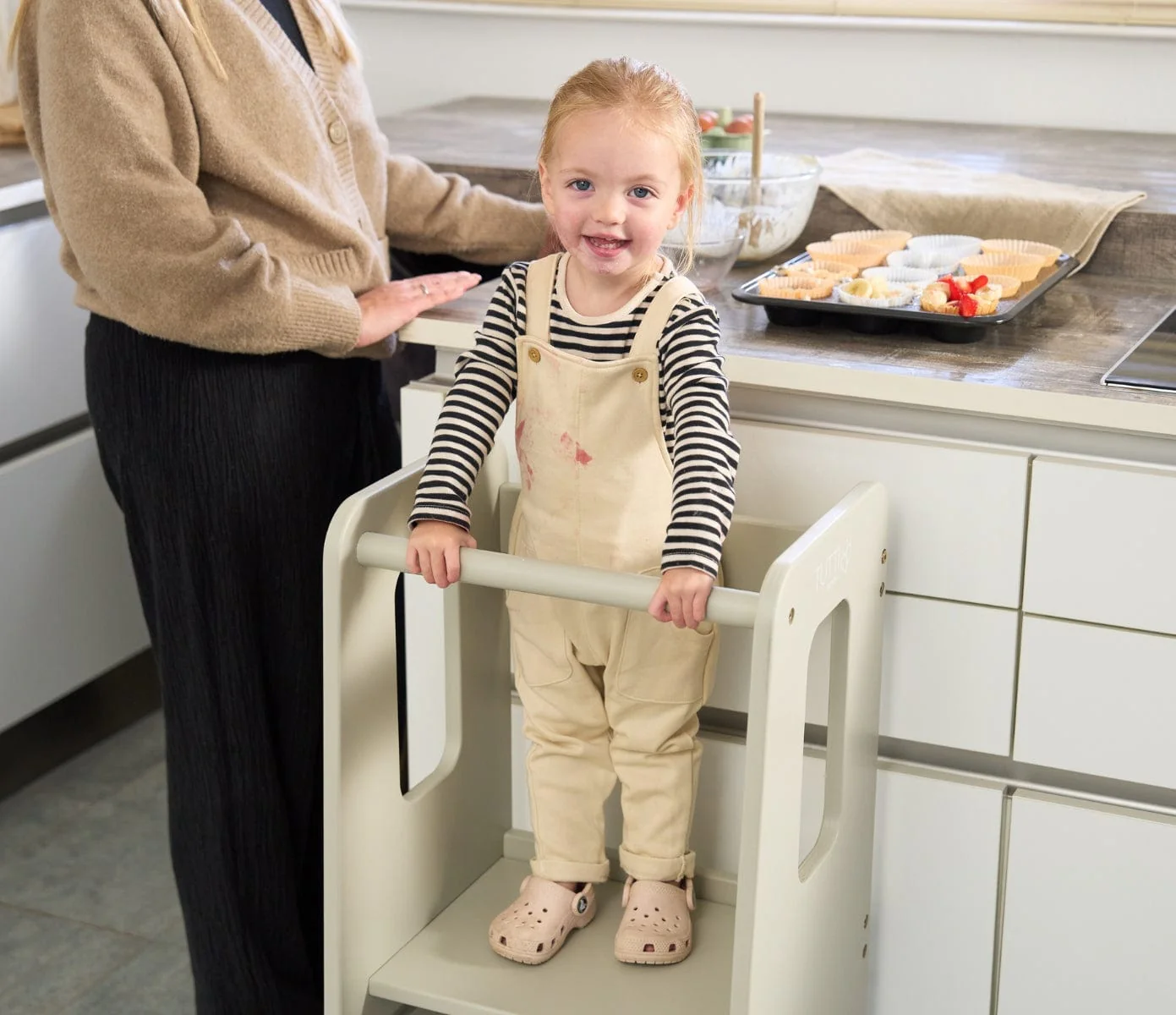 Tutti Bambini Helping Hands Montessori Toddler Learning Tower - Mushroom - Image 15