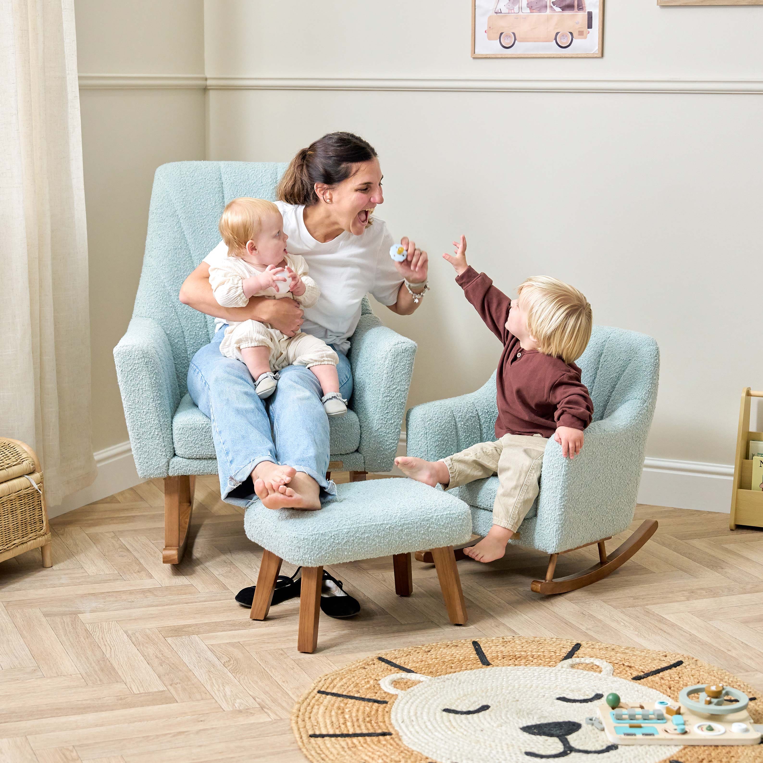 Tutti Bambini Jonah Mini Me Children's Rocking Chair - Ocean Stone - Image 3