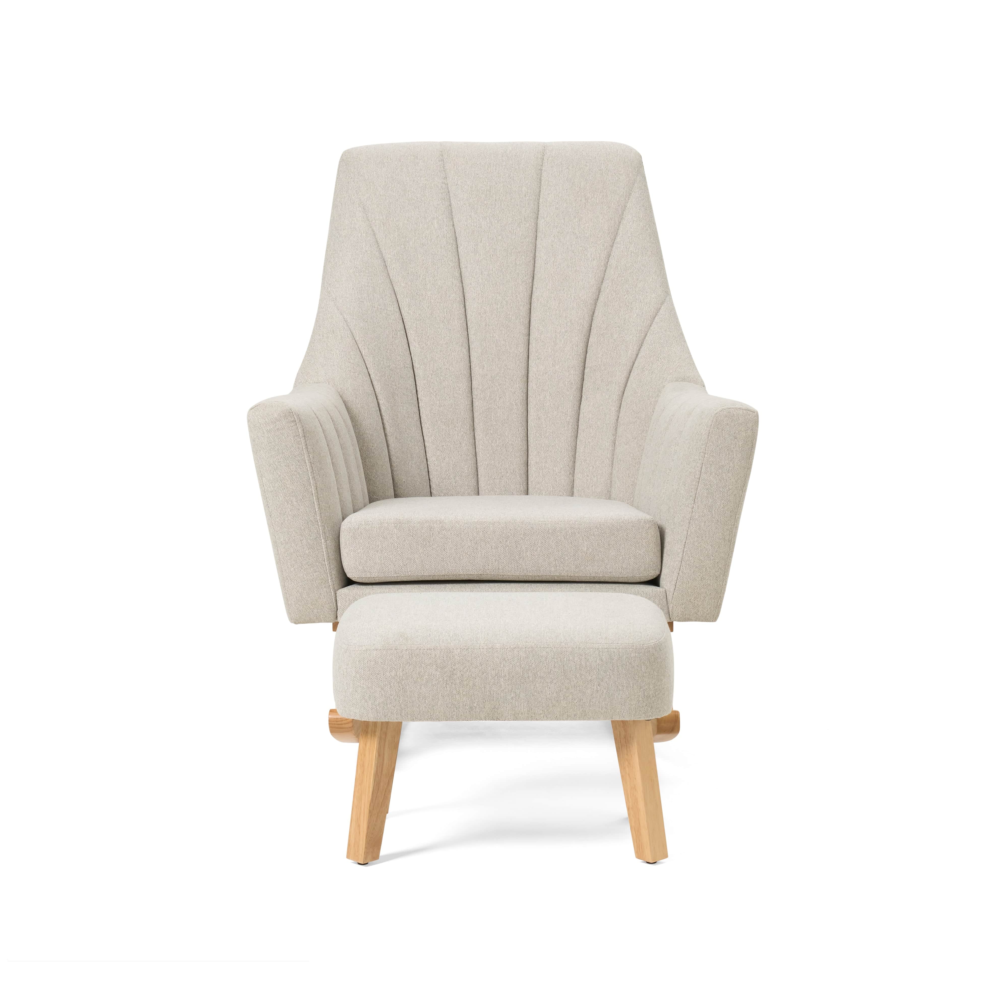 Tutti Bambini Jonah Rocking Chair & Foot Stool Set – Pebble (Plus free gifts) - Image 4