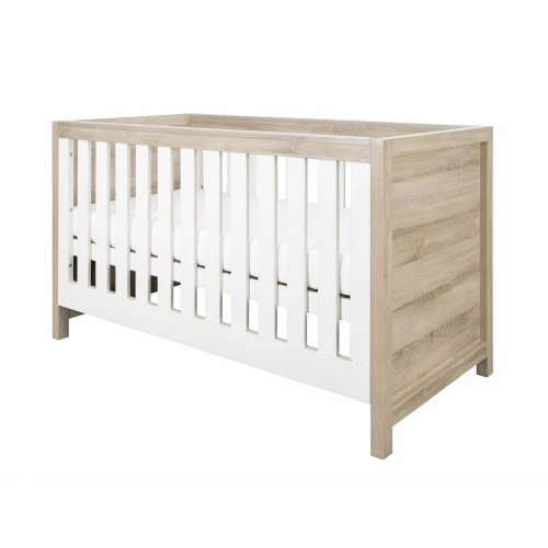 Tutti Bambini Modena 4 Piece Room Set - White/Oak (Free mattress) - Image 3