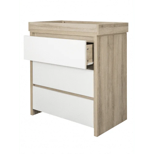 Tutti Bambini Modena 4 Piece Room Set - White/Oak (Free mattress) - Image 6
