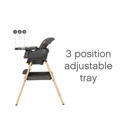 Tutti Bambini Nova Highchair - Grey/Oak - Image 5