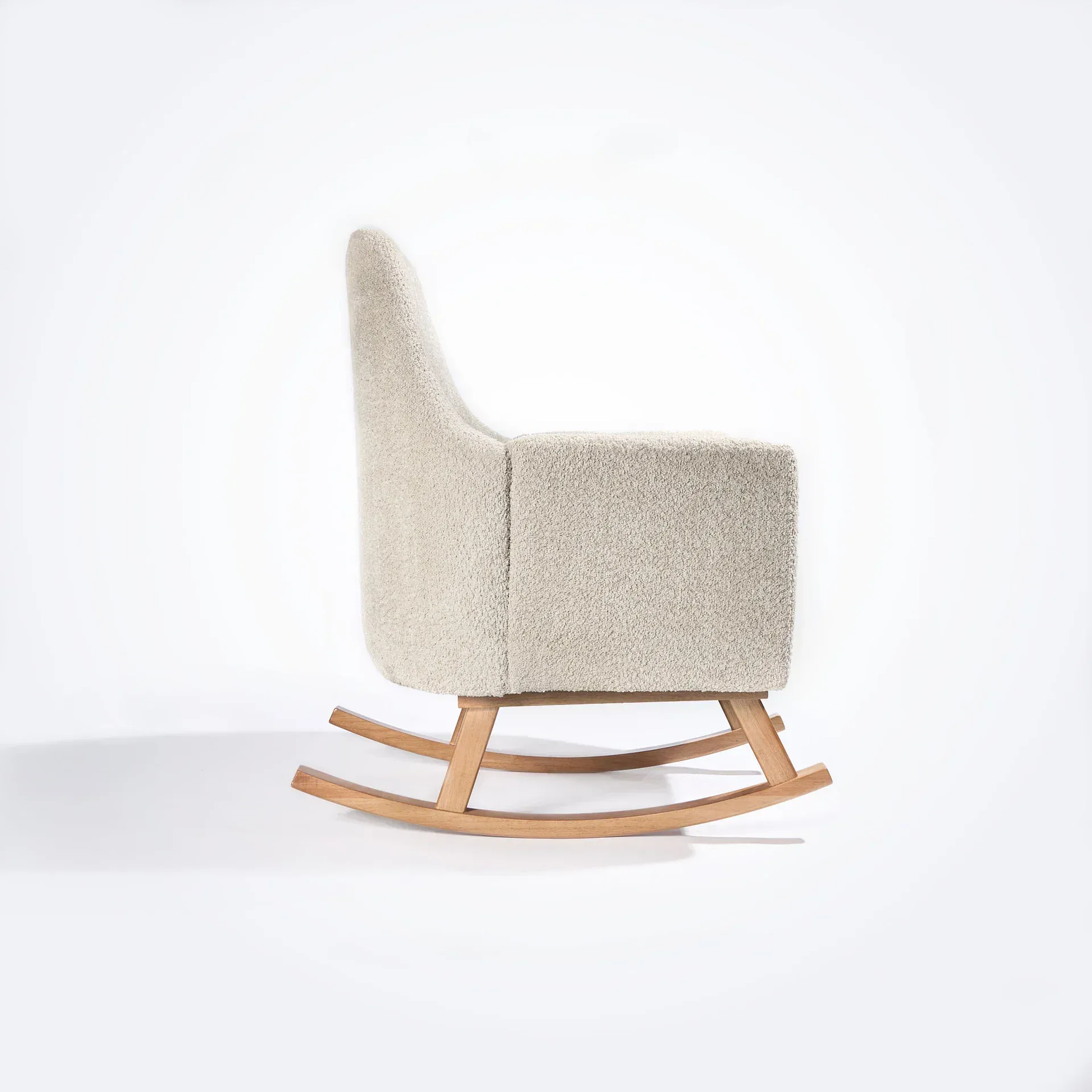 Tutti Bambini Oscar Luxe Rocking Chair & Footstool - Teddy Sage - Image 6