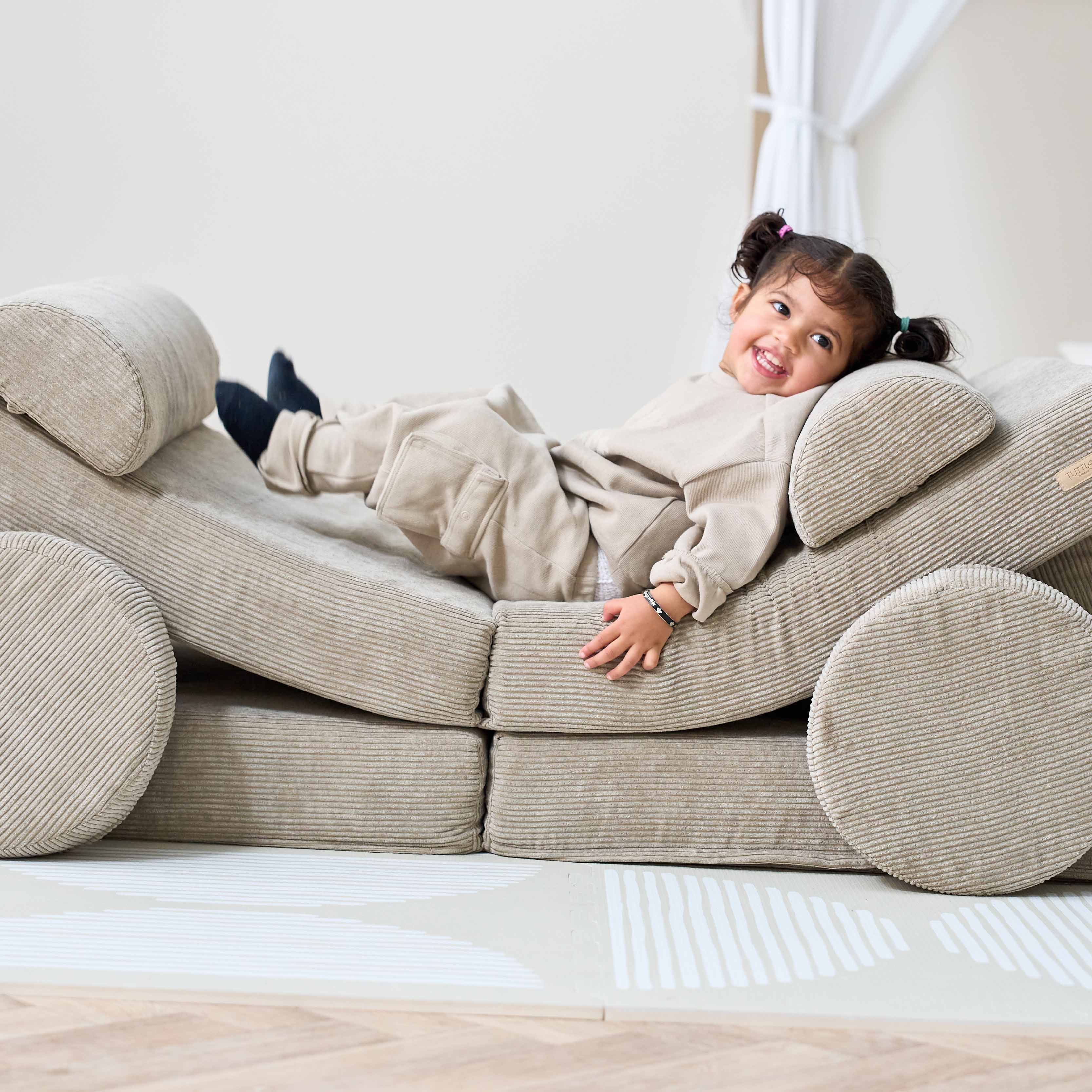 Tutti Bambini Playrama Montessori Kids Play  Sofa - Mushroom - Image 16