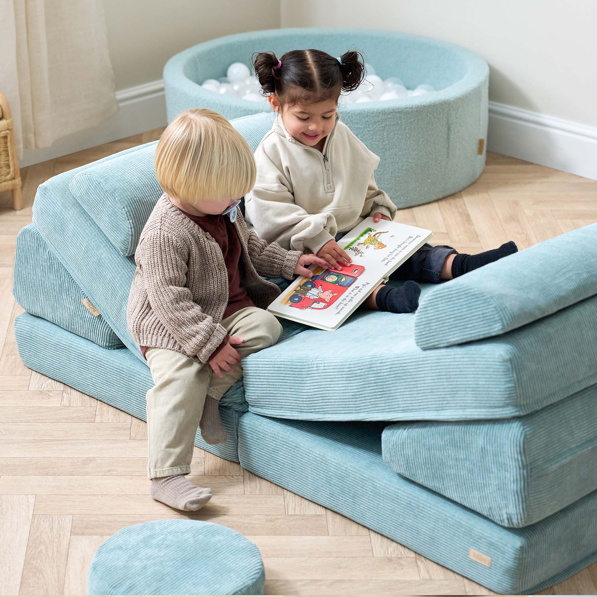 Tutti Bambini Playrama Montessori Kids Play  Sofa - Ocean Stone - Image 21