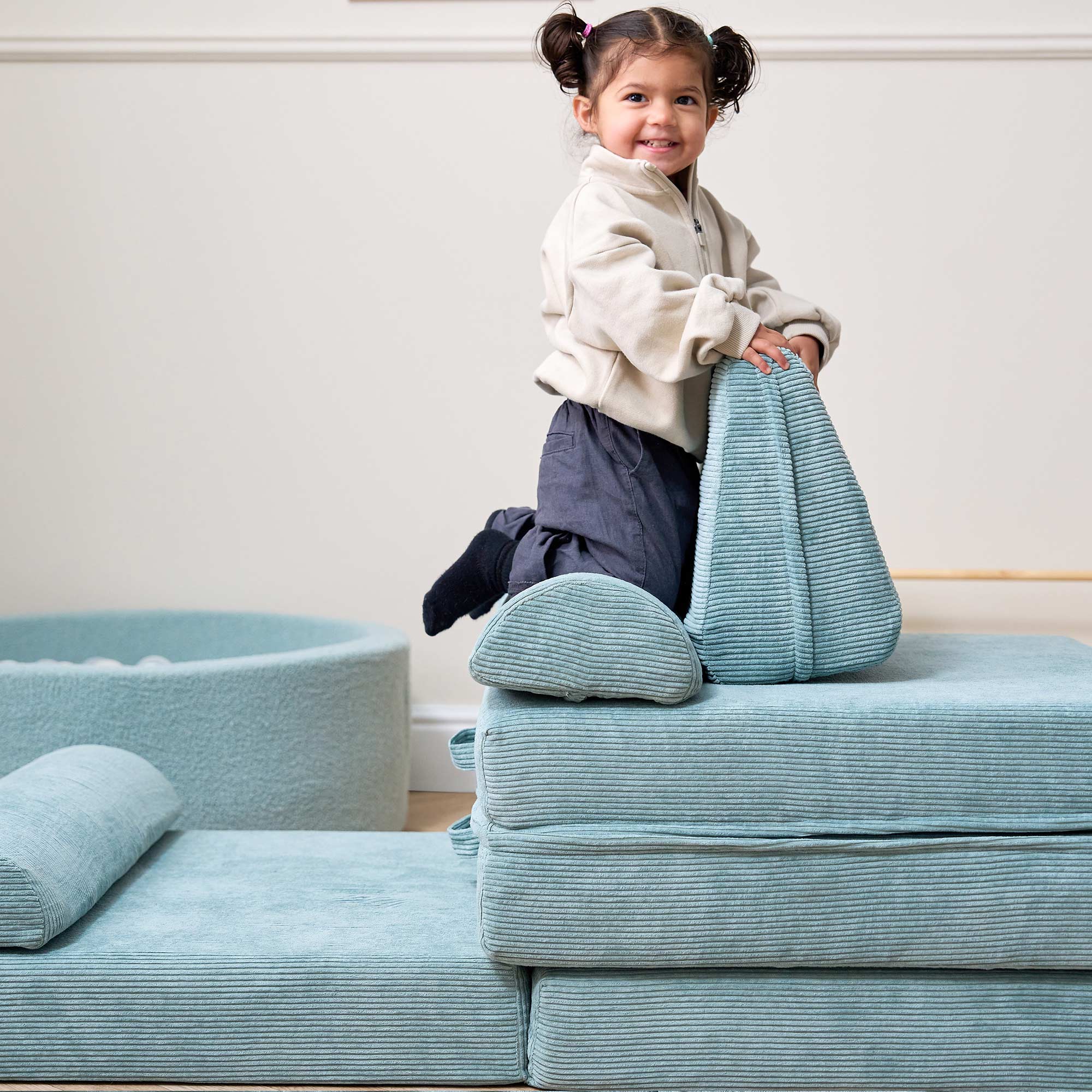 Tutti Bambini Playrama Montessori Kids Play  Sofa - Ocean Stone - Image 28