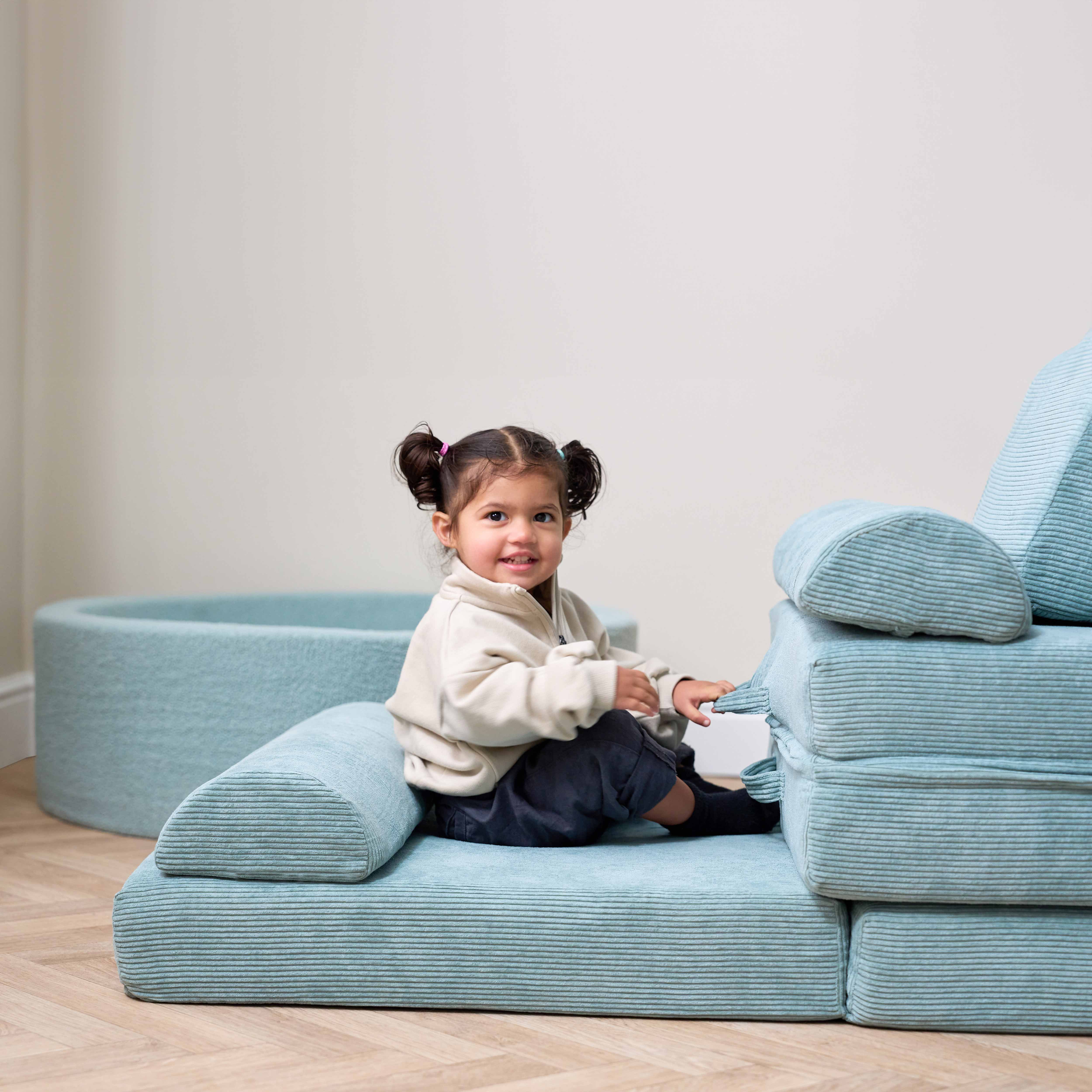 Tutti Bambini Playrama Montessori Kids Play  Sofa - Ocean Stone - Image 36
