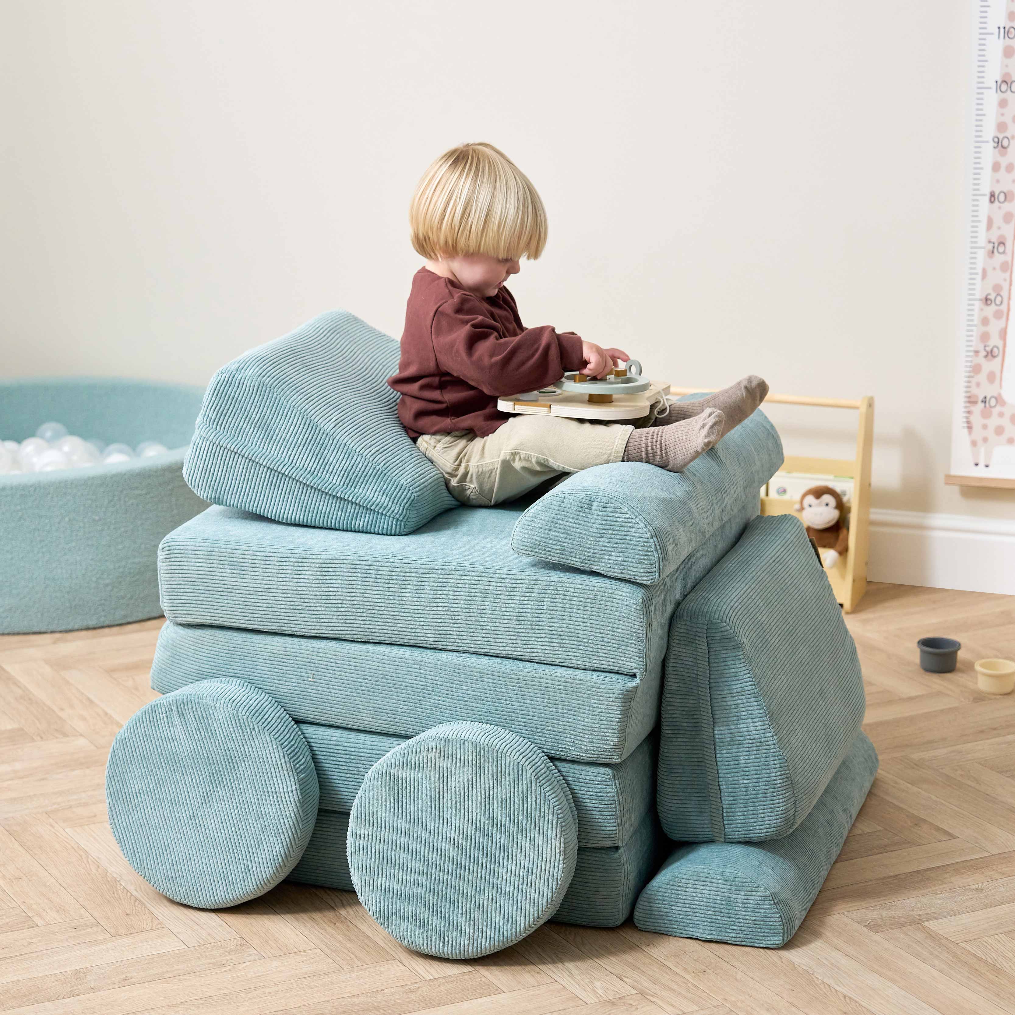 Tutti Bambini Playrama Montessori Kids Play  Sofa - Ocean Stone - Image 39