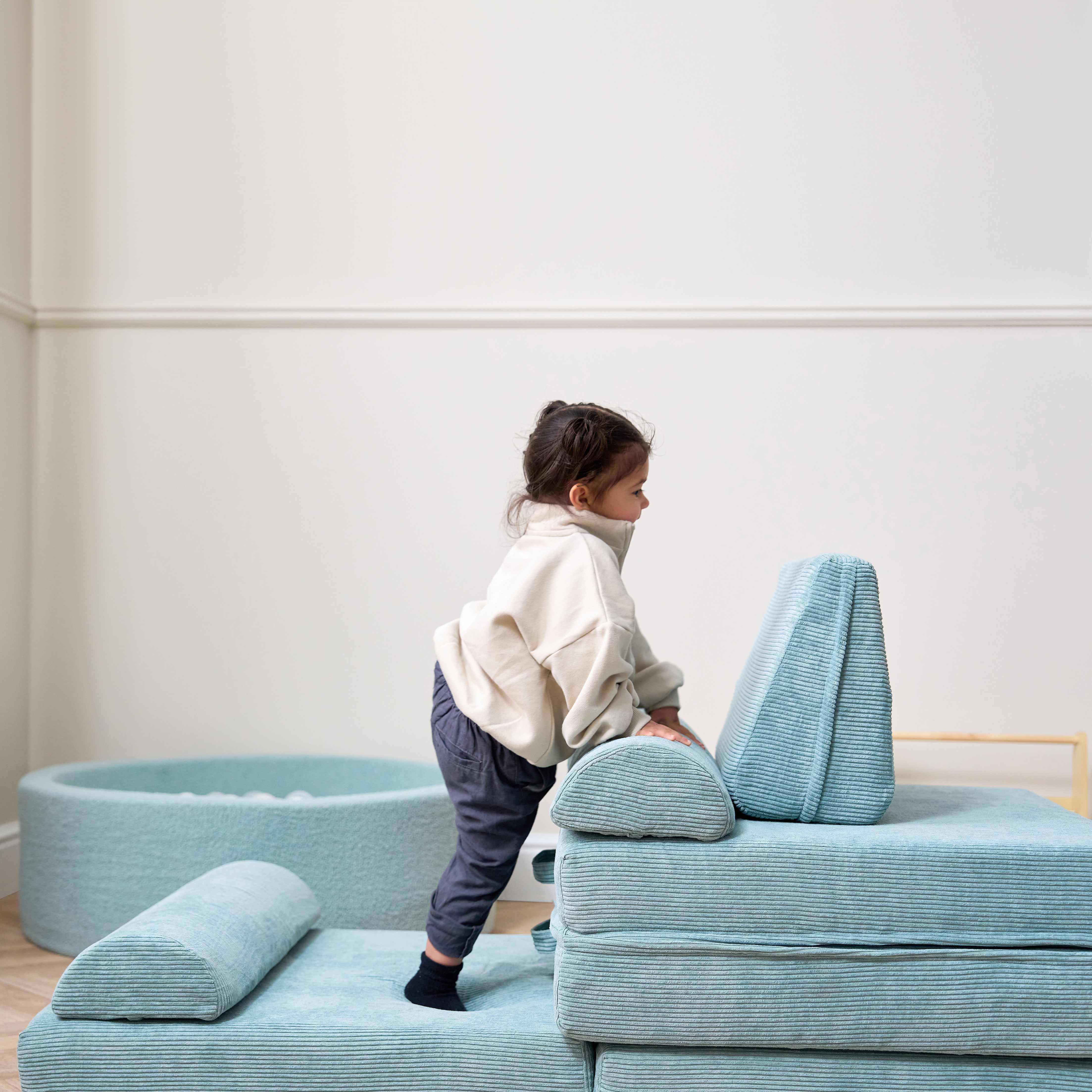 Tutti Bambini Playrama Montessori Kids Play  Sofa - Ocean Stone - Image 41