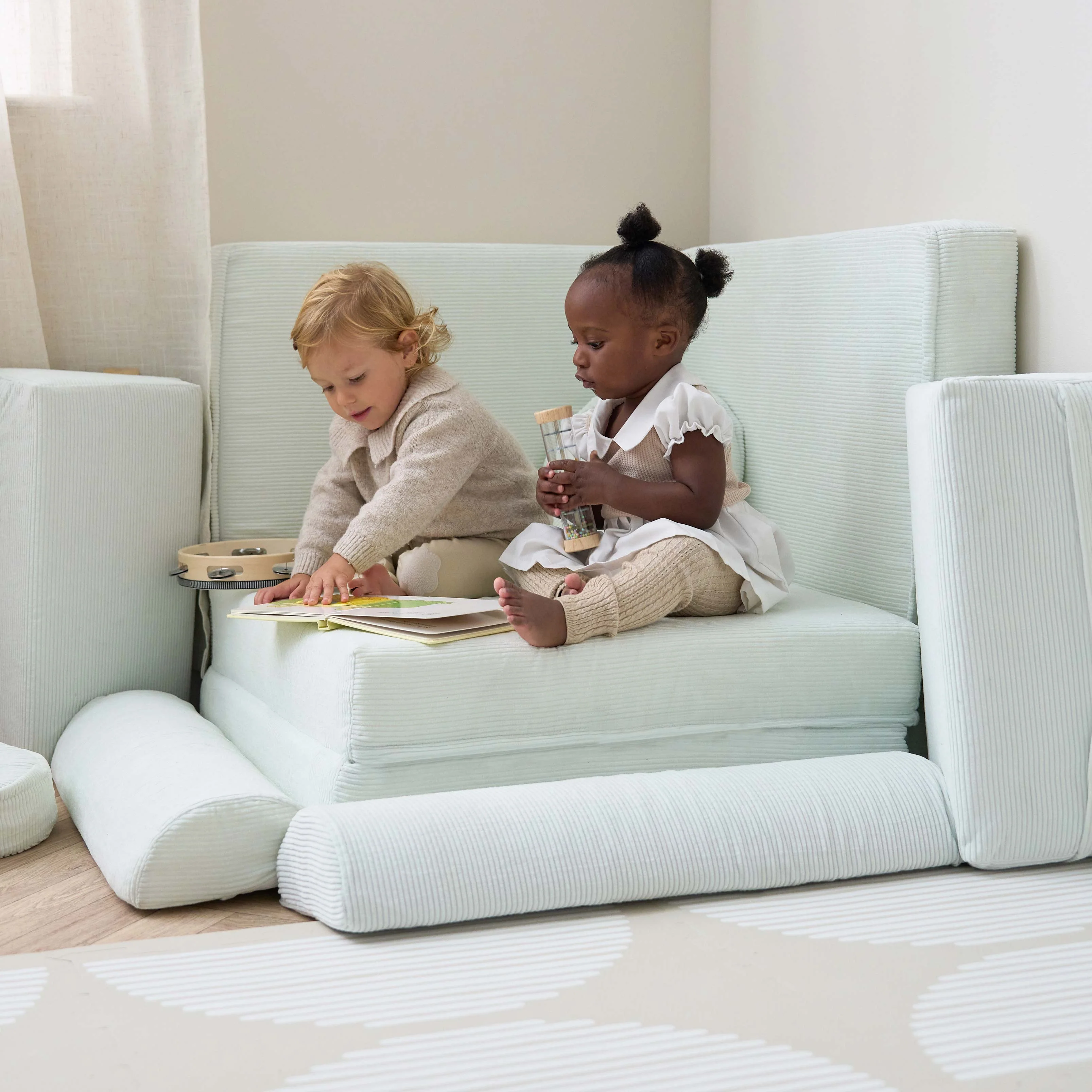 Tutti Bambini Playrama Montessori Kids Play  Sofa - Sea Mist - Image 19