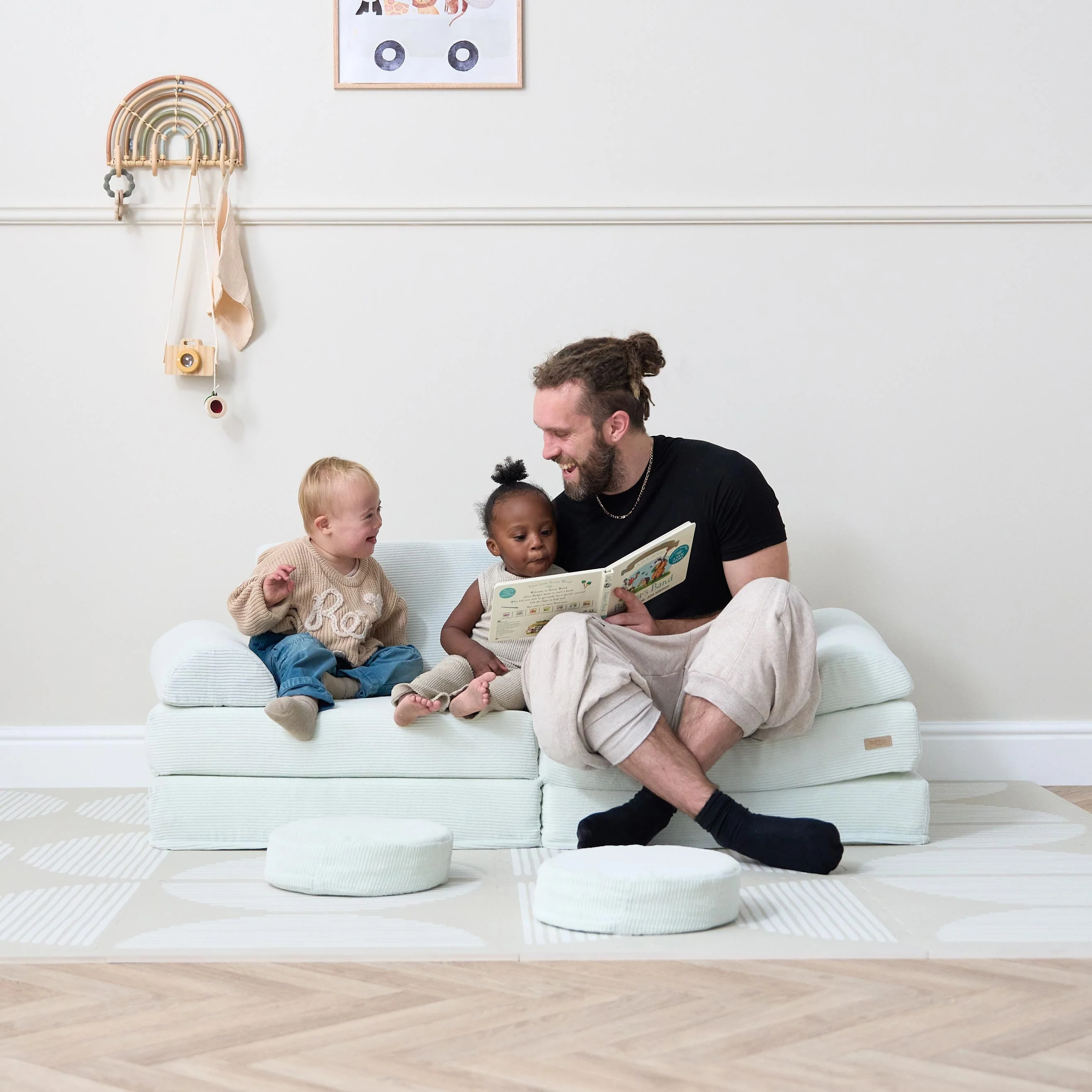 Tutti Bambini Playrama Montessori Kids Play  Sofa - Sea Mist - Image 6